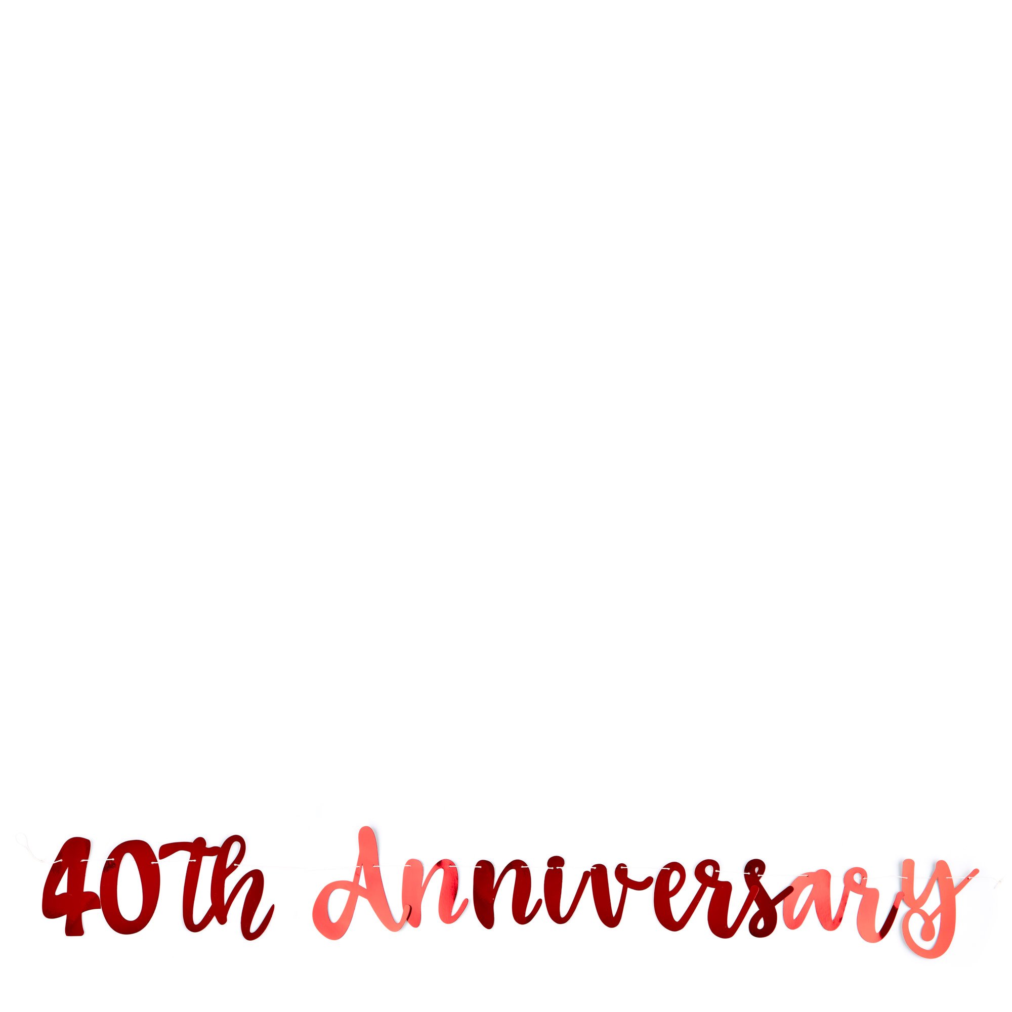 Ruby Script 40th Wedding Anniversary Banner 