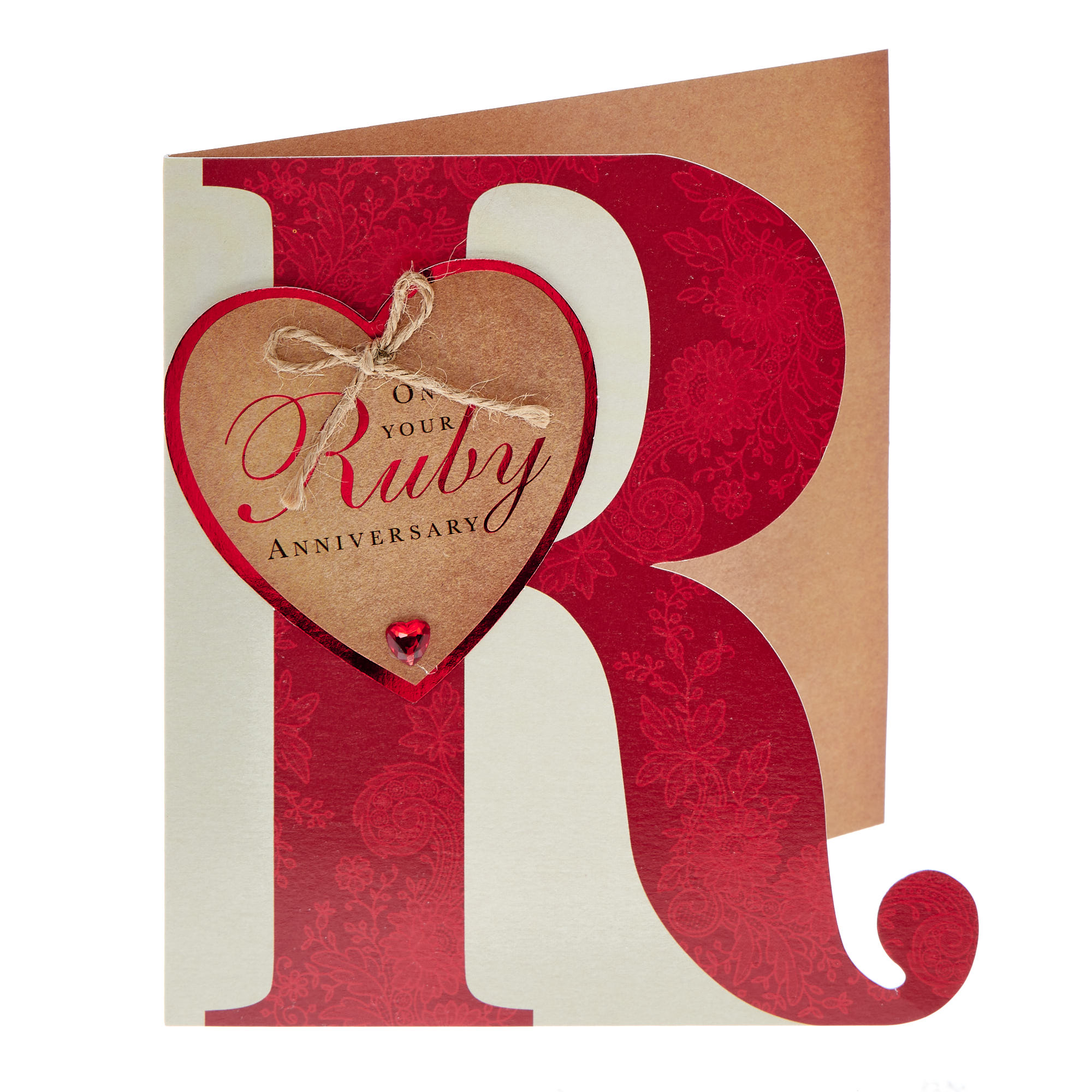 Buy On Your Ruby Wedding Anniversary Card for GBP 1.49 Card Factory UK