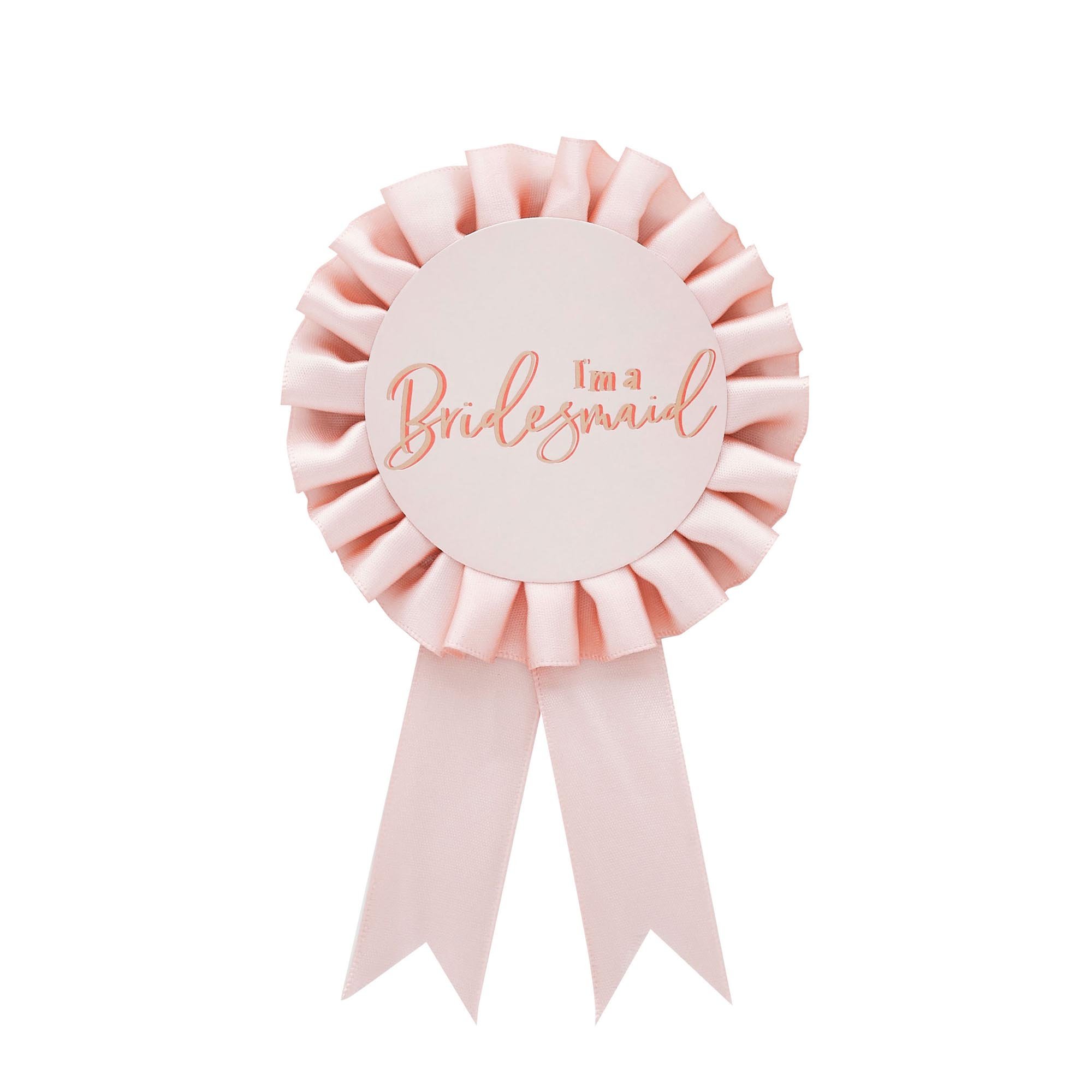 I'm A Bridesmaid Rosette Badge