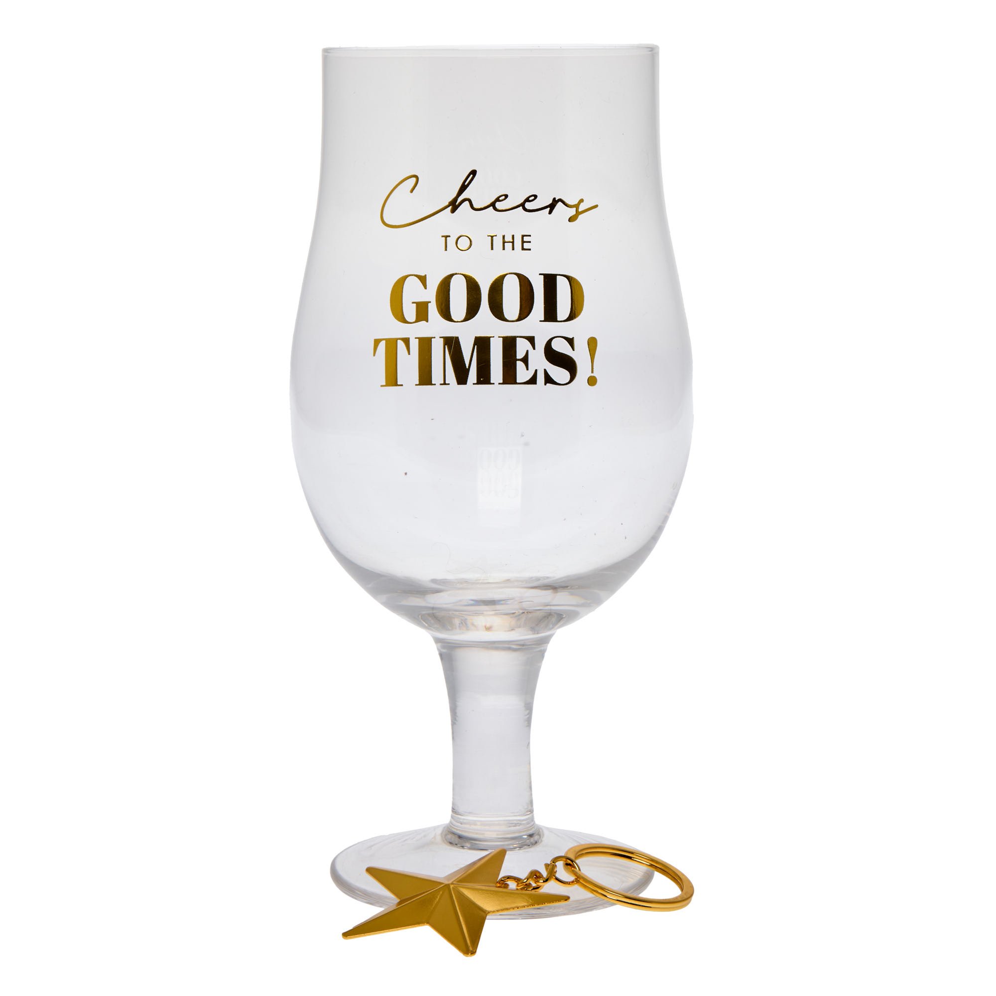 Cheers To The Good Times Pint Glass & Keyring
