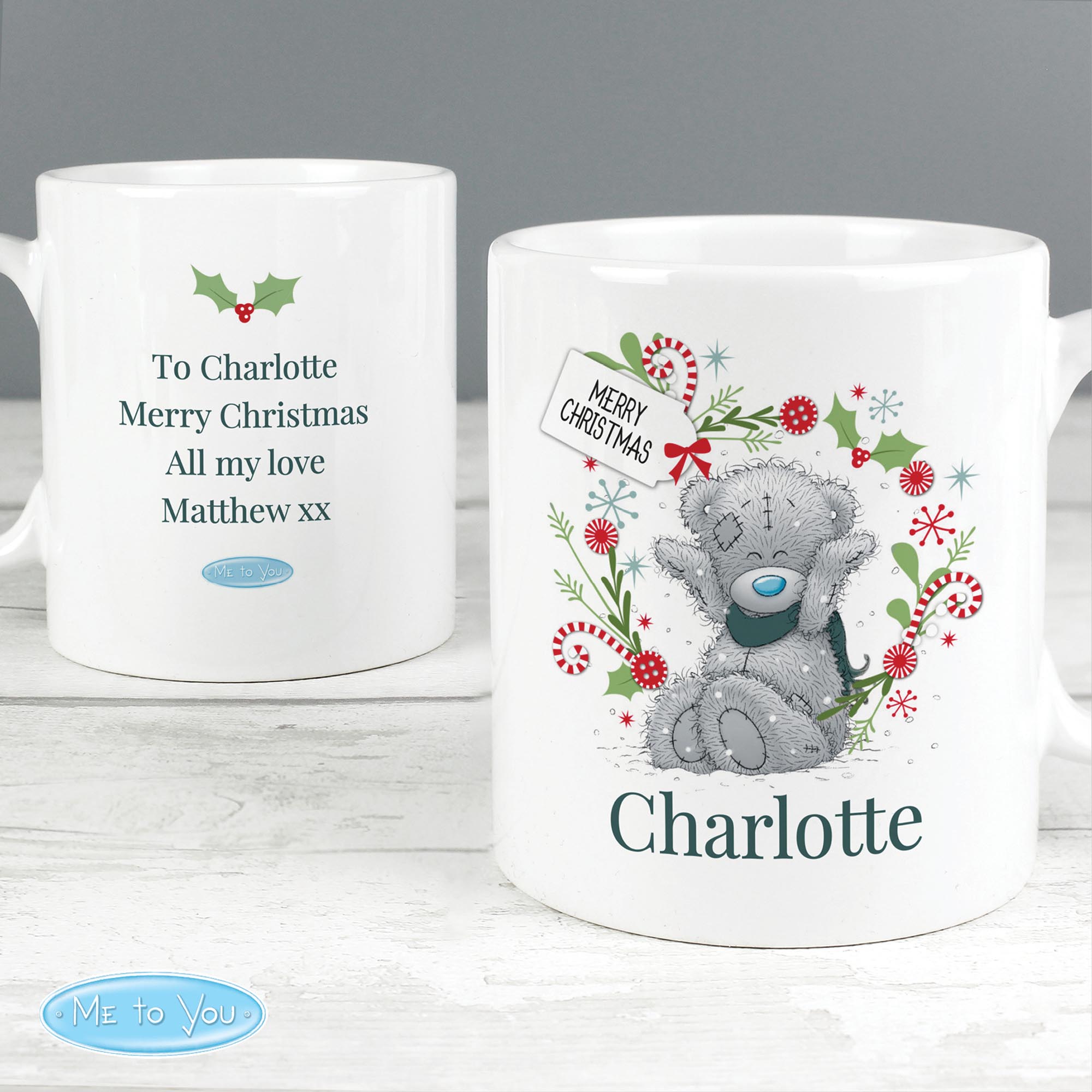 Personalised Me to You For Grandad or Dad Christmas Mug