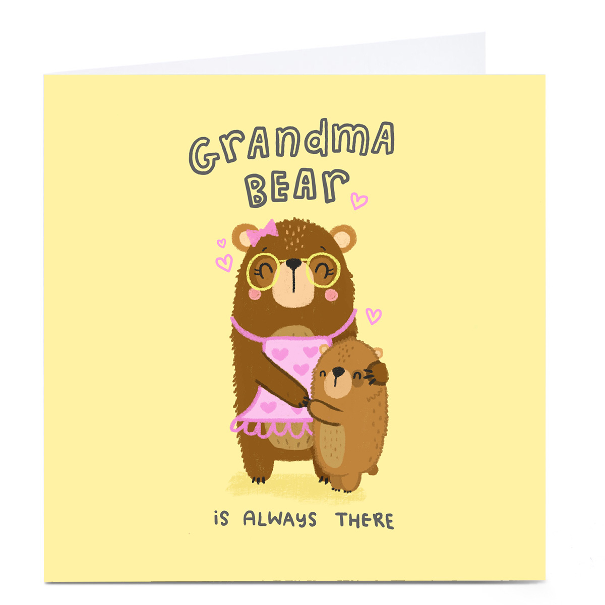 Personalised Blue Kiwi Mother's Day Card - Grandma Bear