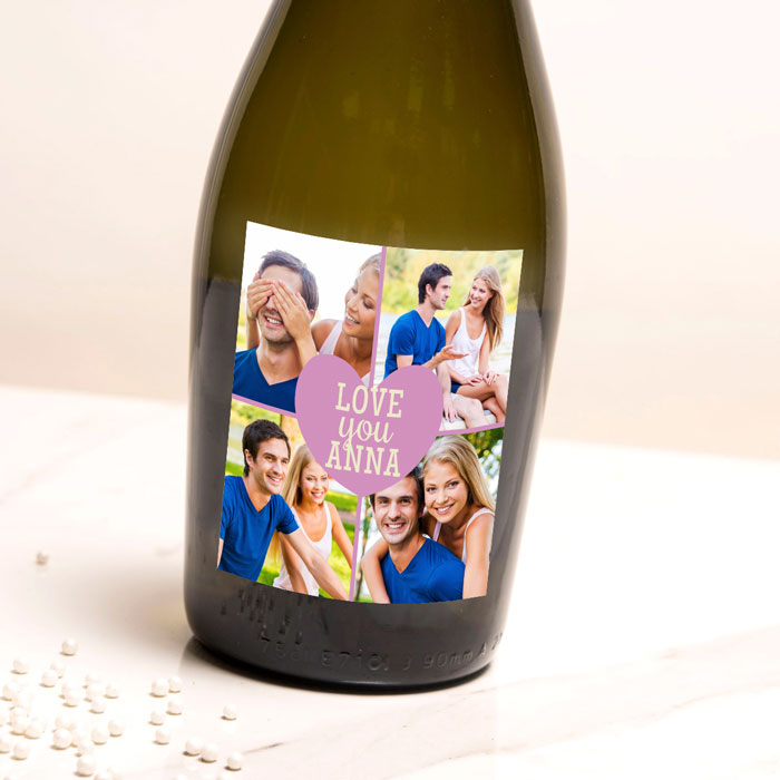 Photo Upload Prosecco - Heart