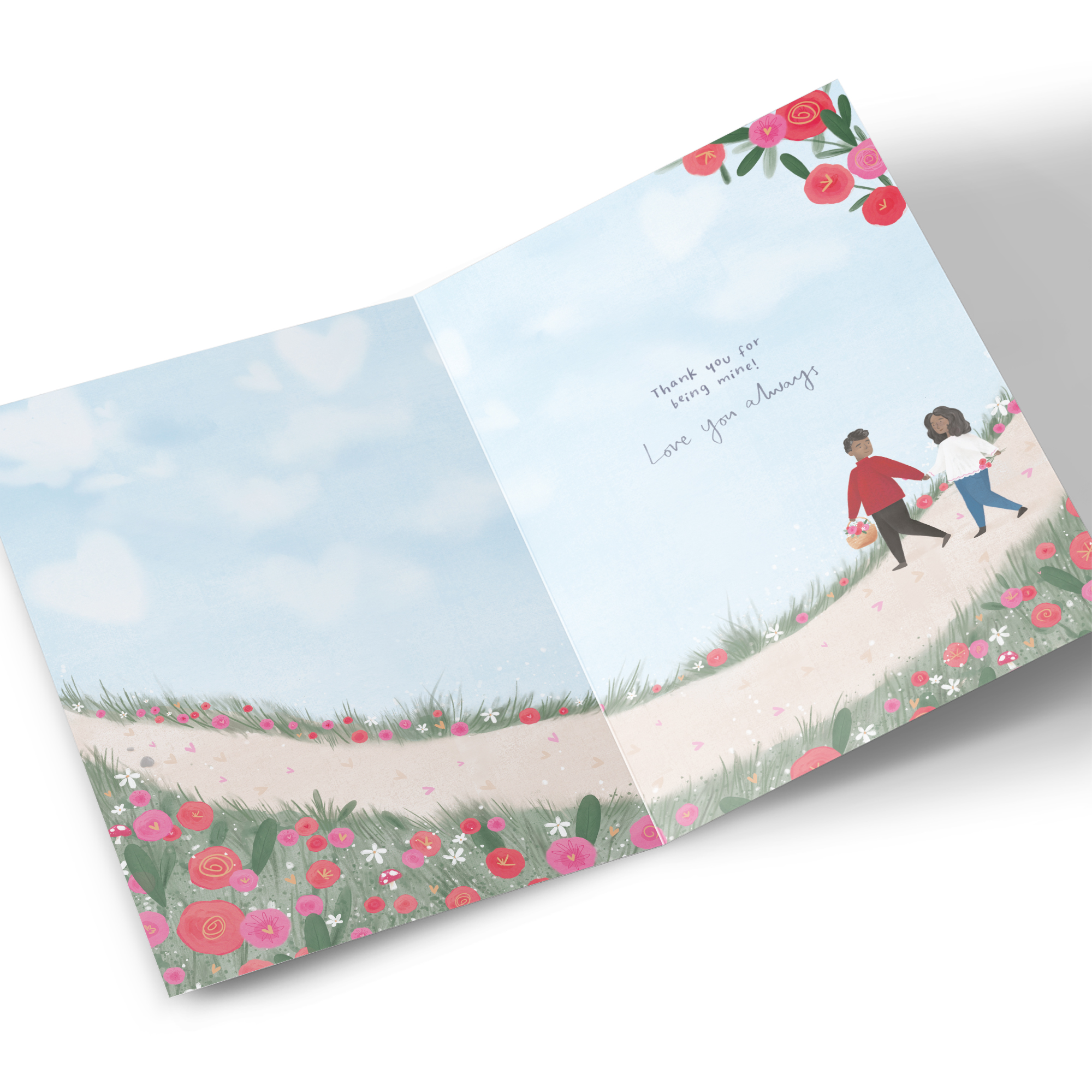 Valentine's Day Card - Only One For Me Romantic Walk, Wife