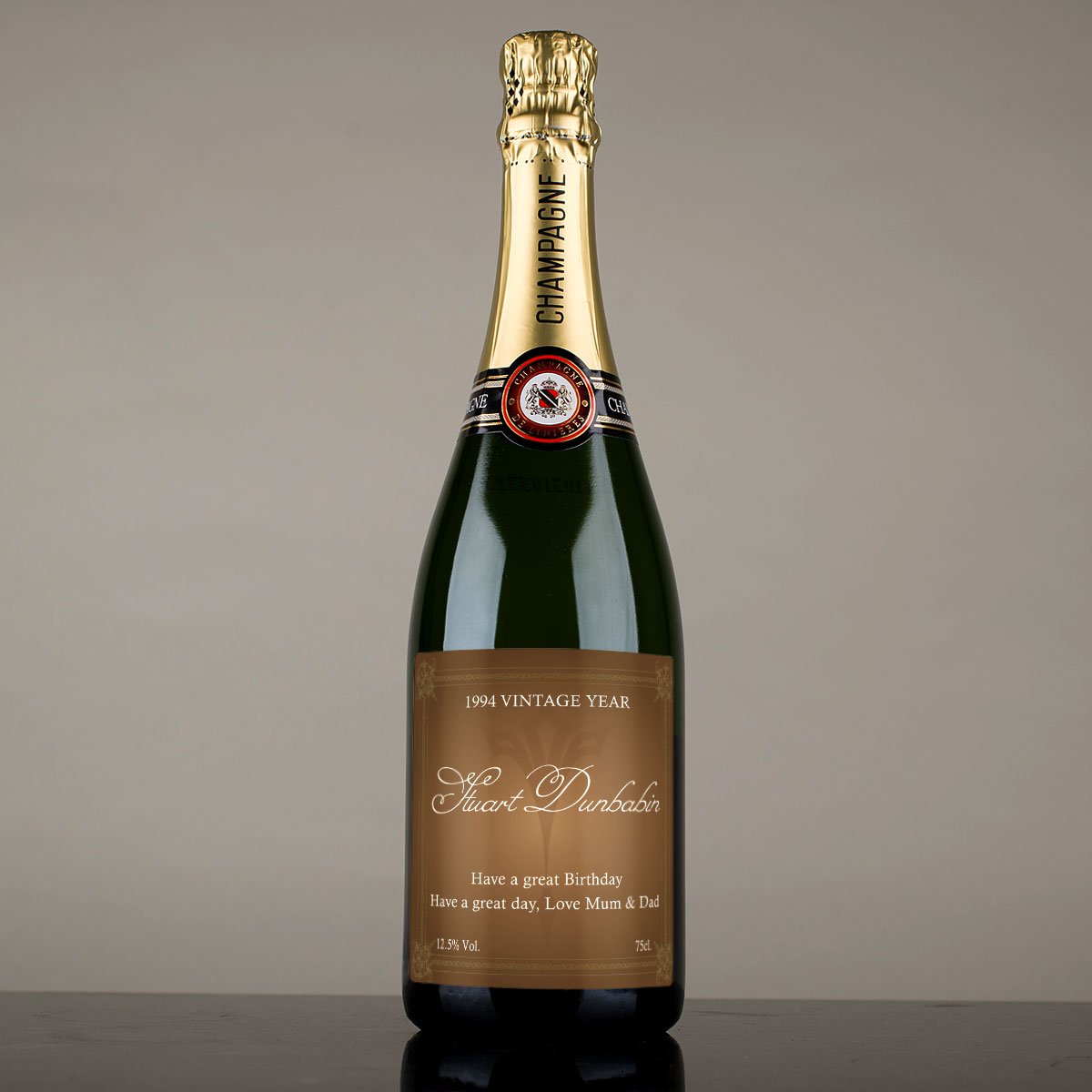 Luxury Personalised Vintage Their Year Champagne