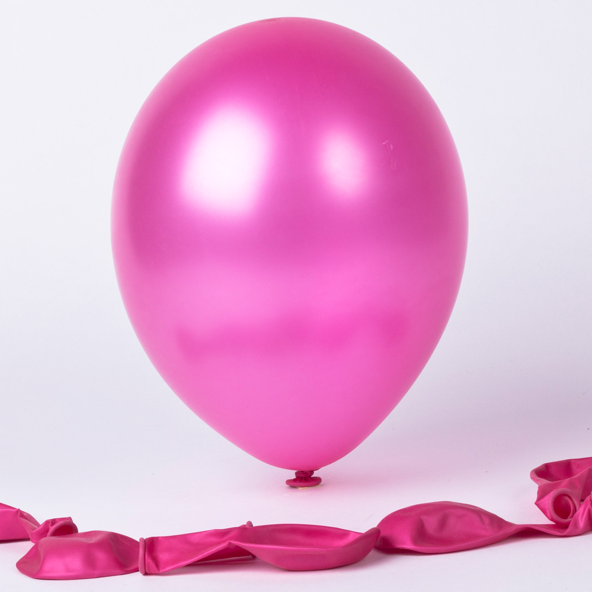 Metallic Pink Air fill Latex Balloons Pack Of 6