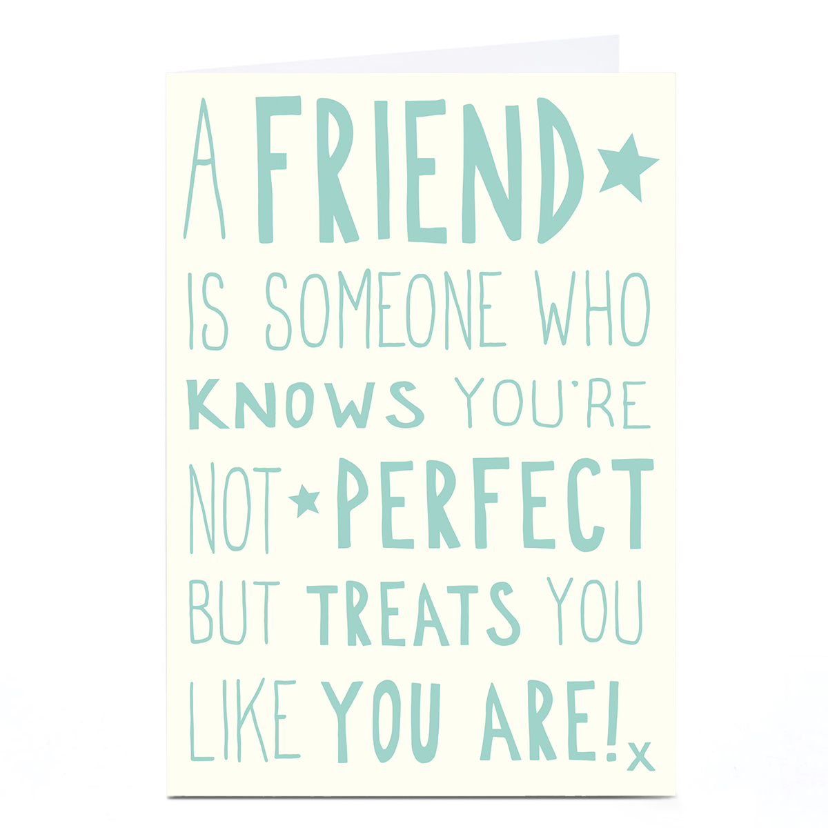 Personalised Card - A Friend is Someone Who...