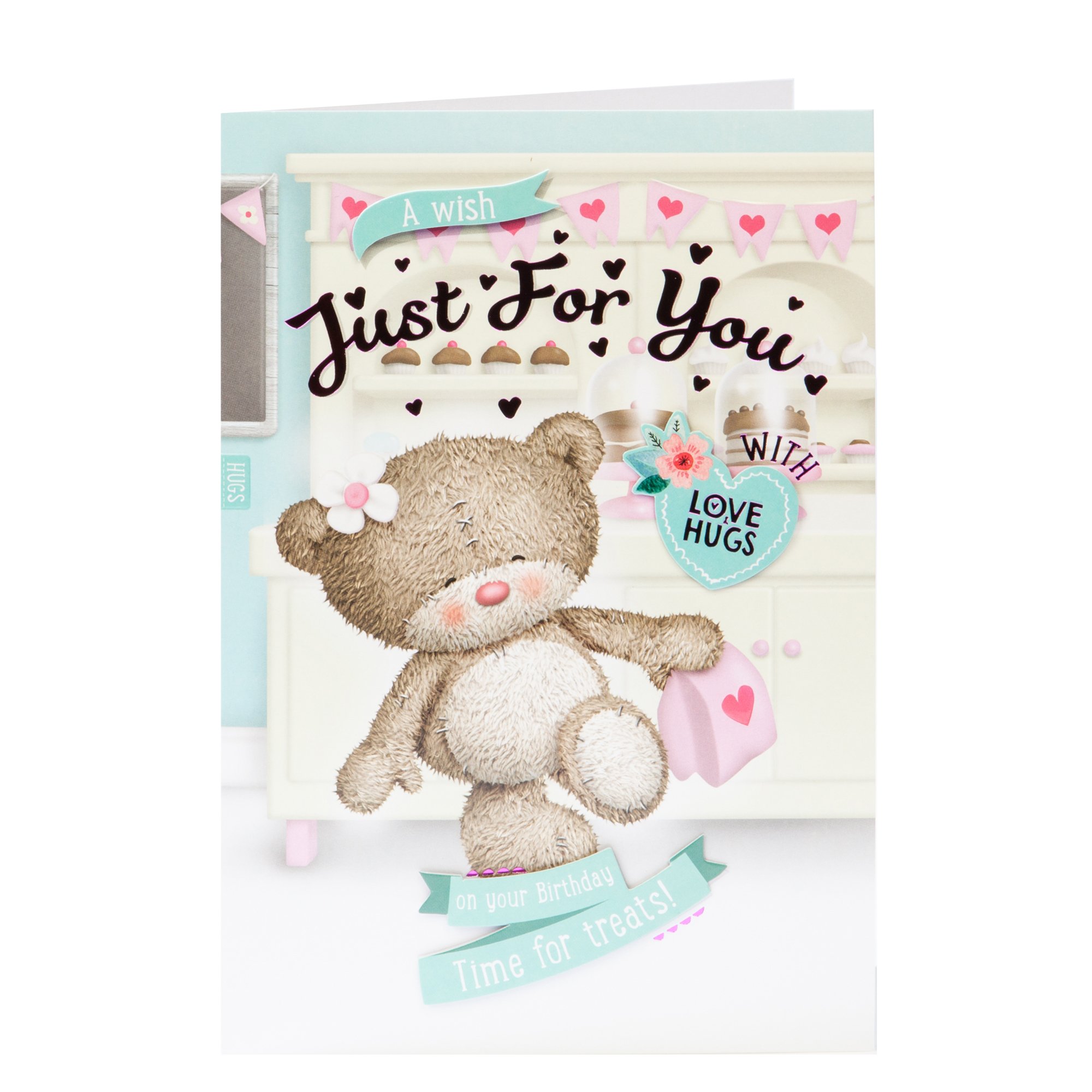Hugs Bear Birthday Card - Time For Treats 