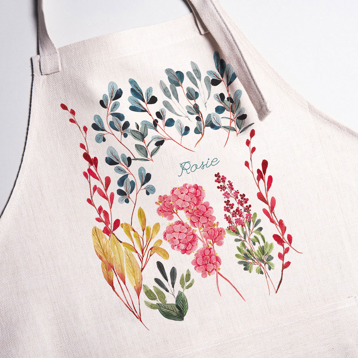 Personalised Apron - Watercolour Floral