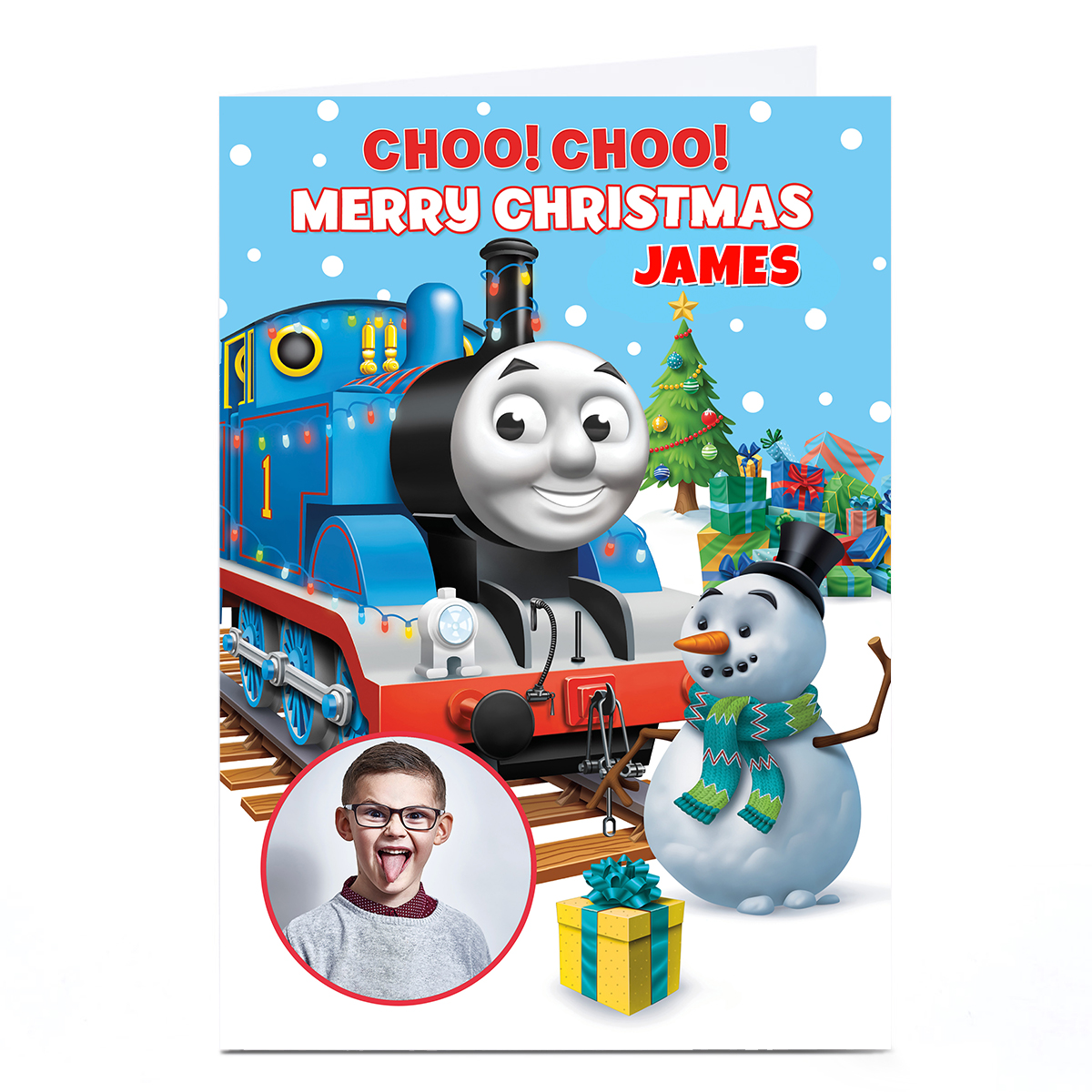 Photo Thomas & Friends Christmas Card - Name