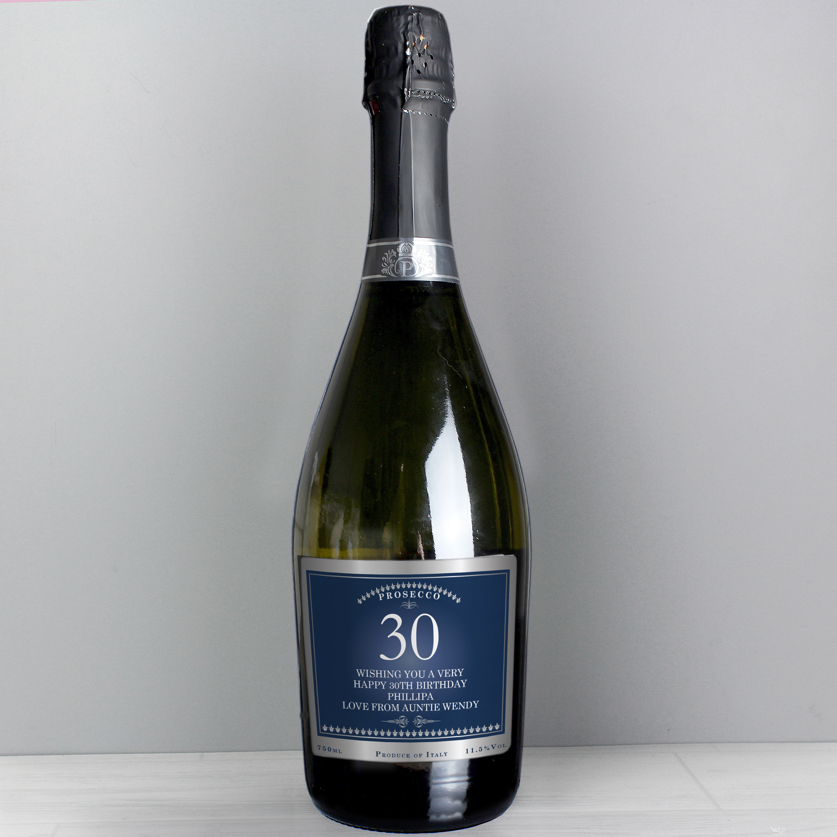 Personalised Birthday & Anniversary Bottle of Prosecco