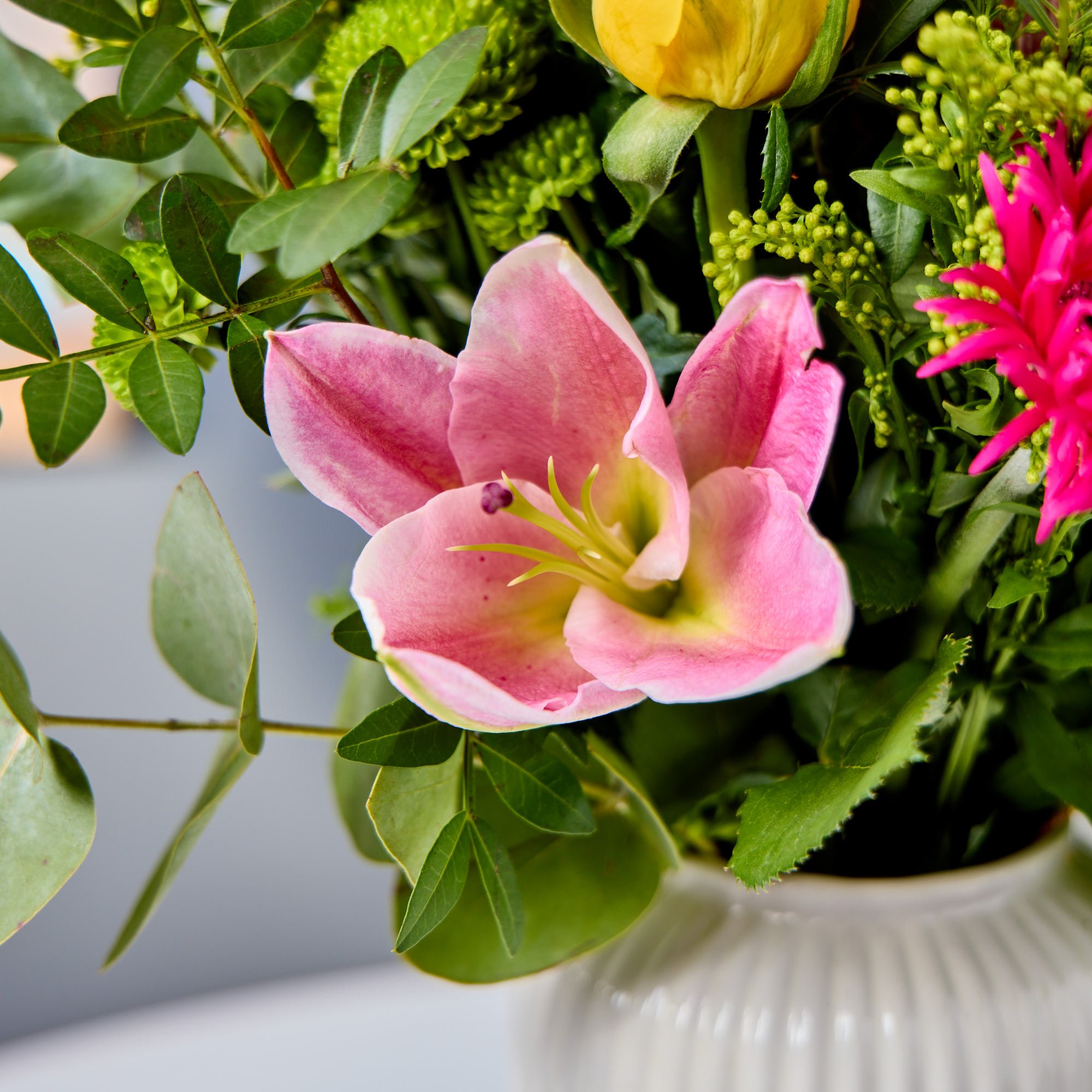 Blossoming Gifts Radiant Glow Flower Bouquet - Free Delivery!