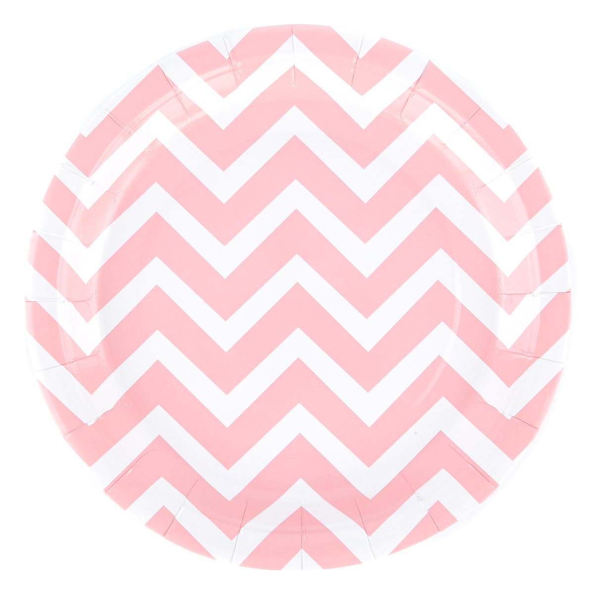 Pink Spots & Chevrons Party Tableware & Decoration Bundle - 16 Guests