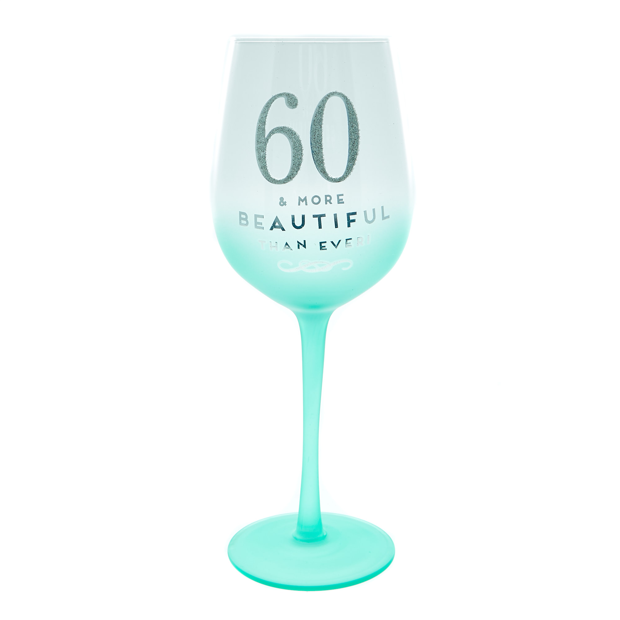 60th Birthday Wine Glass - More Beautiful Than Ever