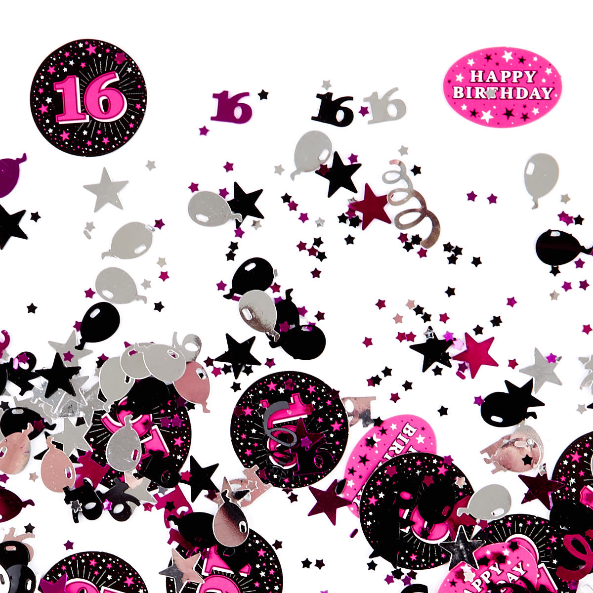 16th Birthday Pink Foiletti