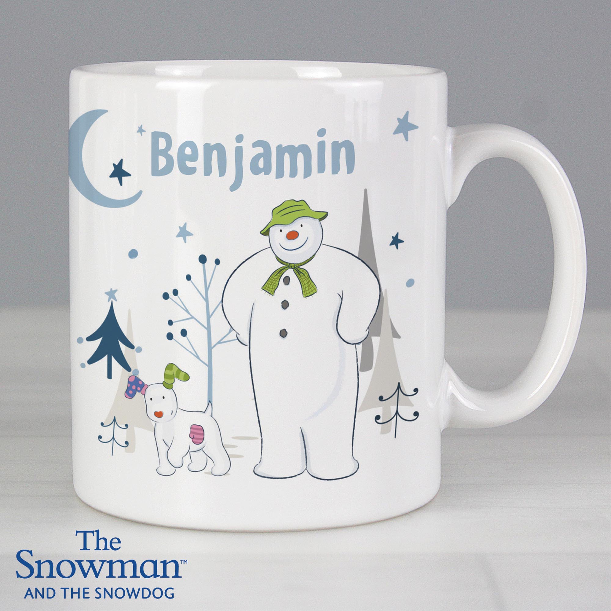 Personalised The Snowman & the Snowdog Mug