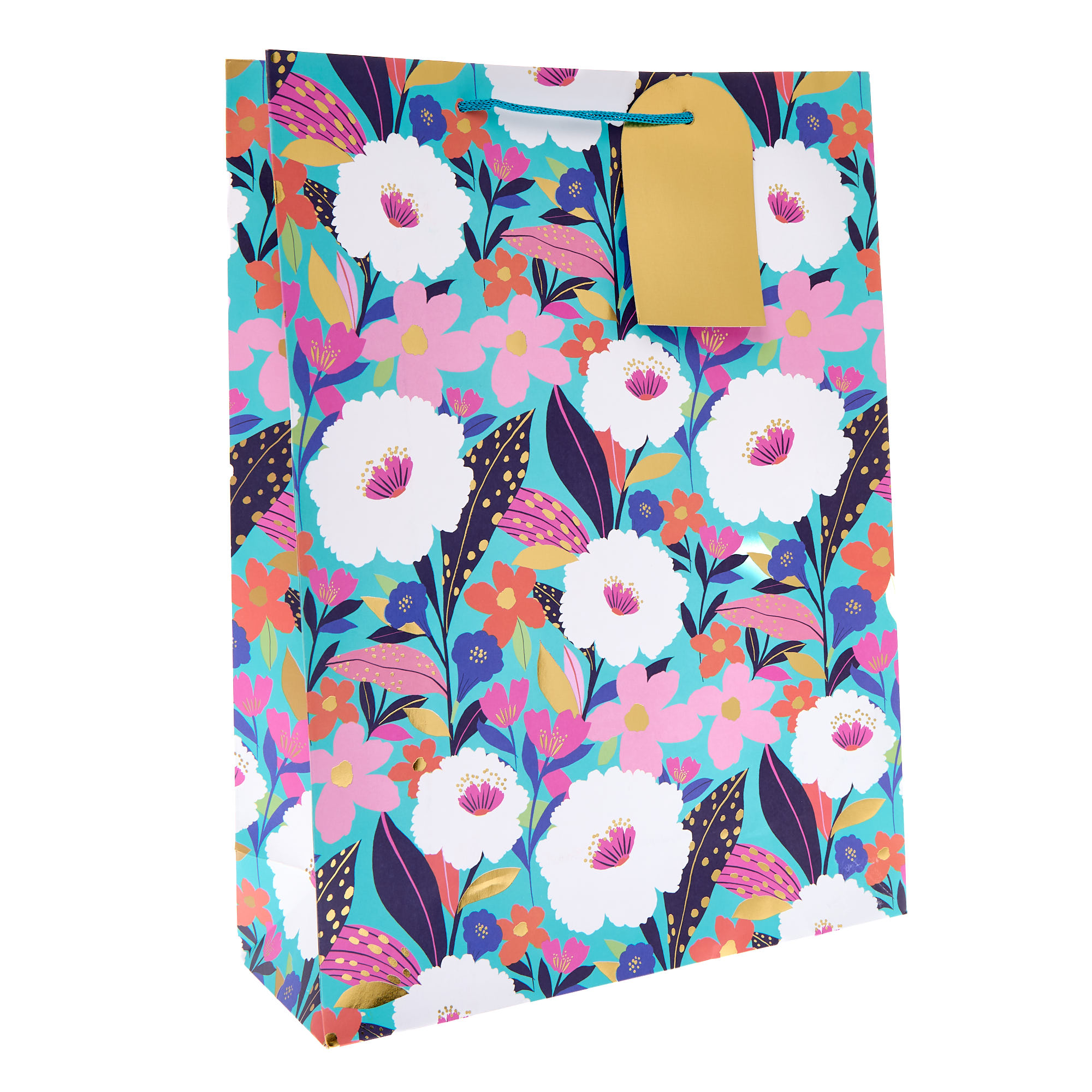 Bright Floral Extra Large Portrait Gift Bag