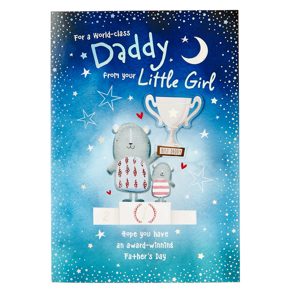 Father's Day Card - World-Class Daddy From Little Girl
