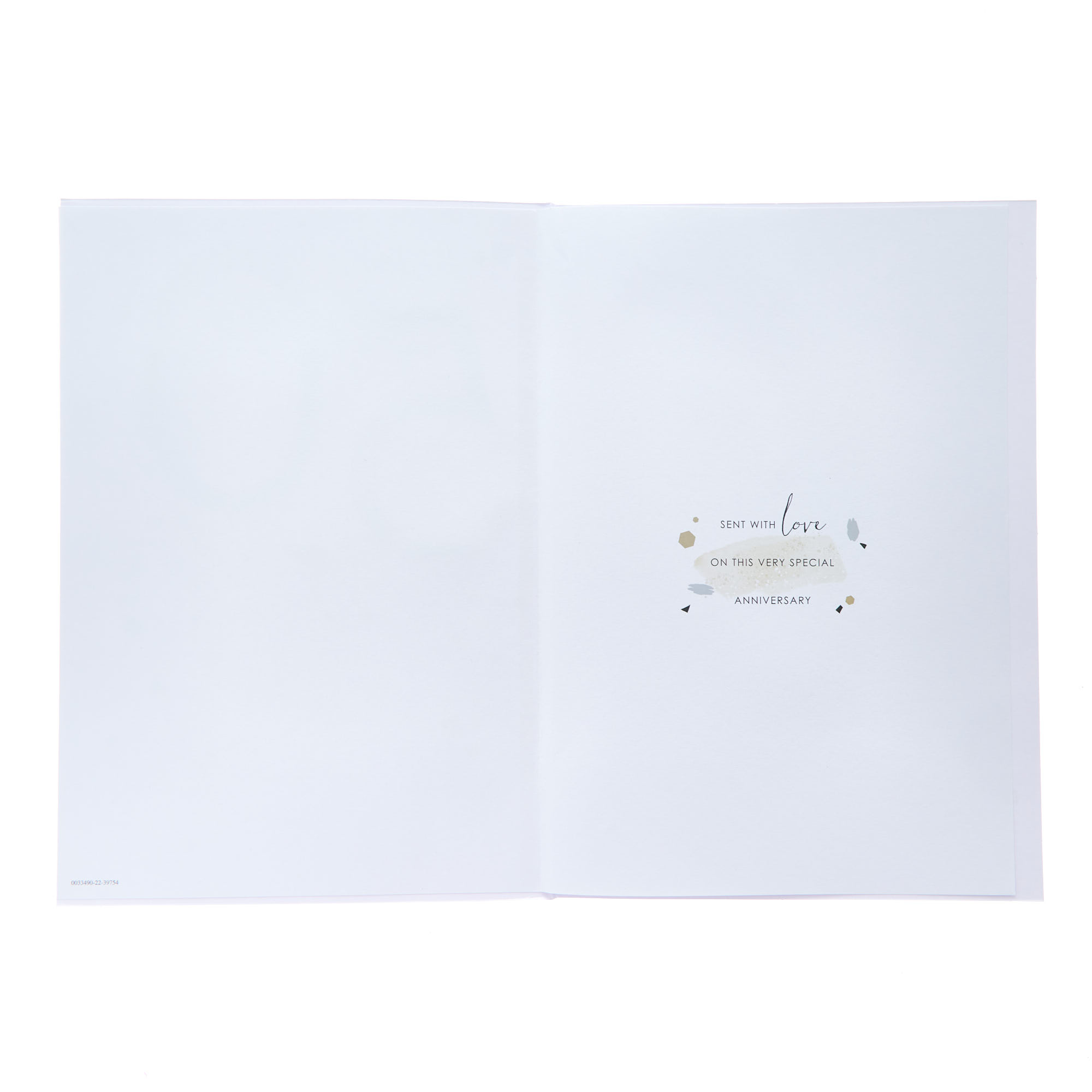 Happiness & Compassion Gold 50th Wedding Anniversary Card