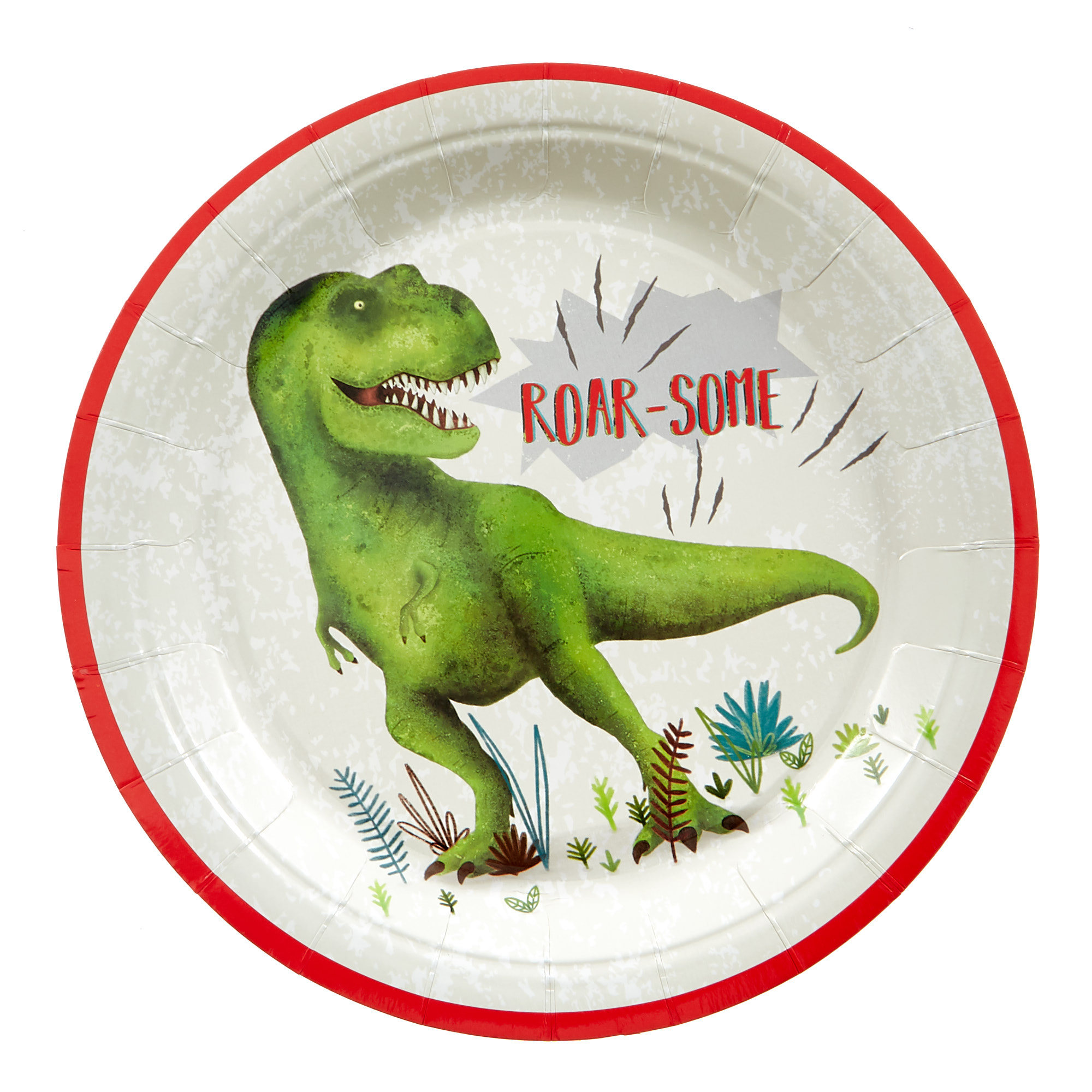 Roar-Some Dinosaur Party Tableware & Decorations Bundle - 8 Guests