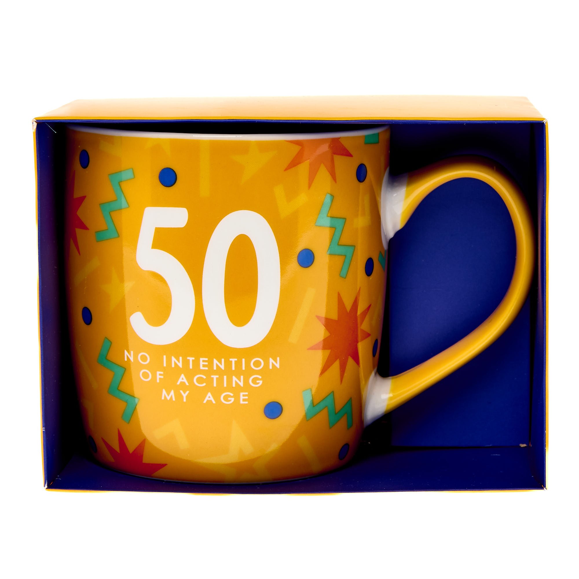50 No Intention Of Acting My Age Mug In A Box