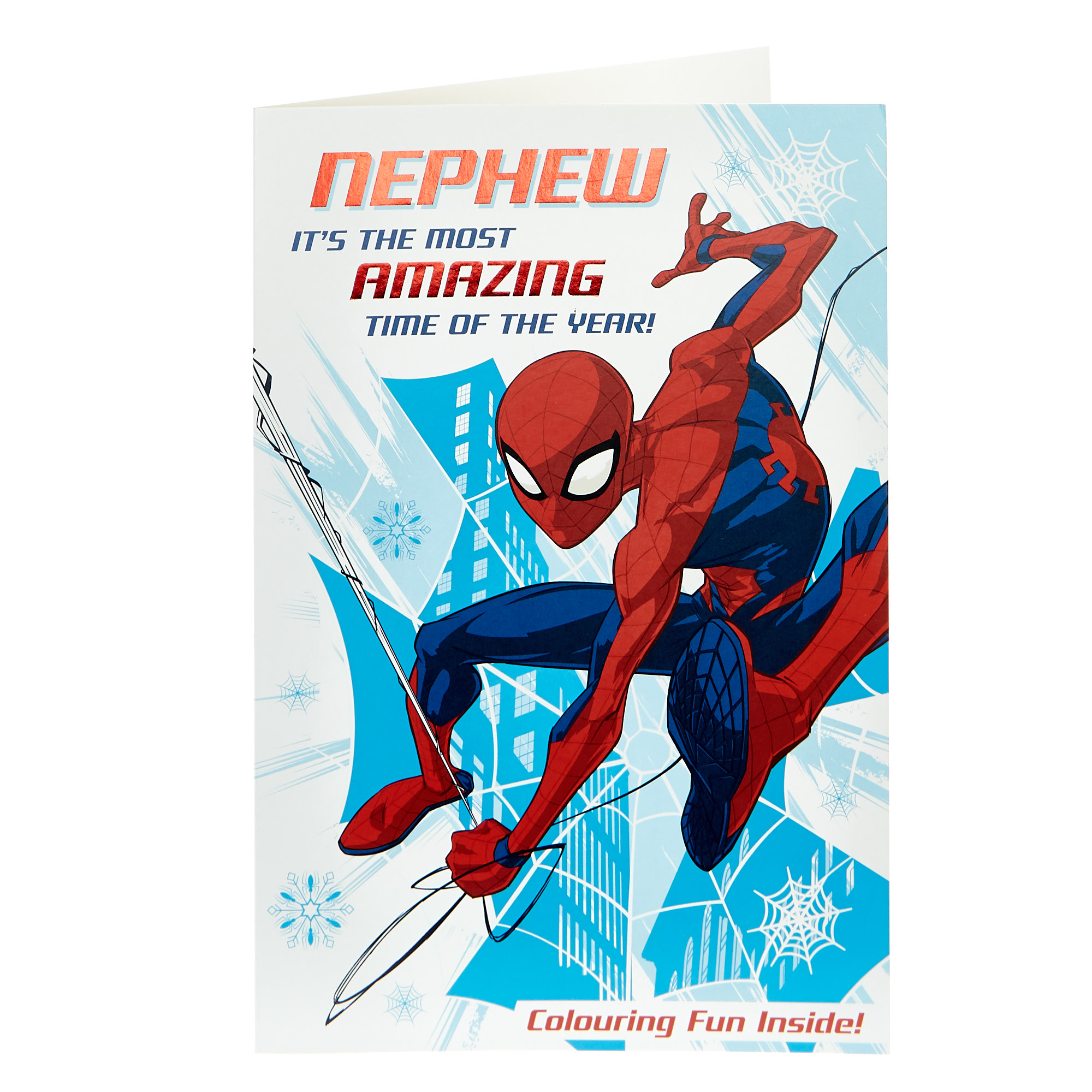 Marvel Spider-Man Christmas Card - Nephew 