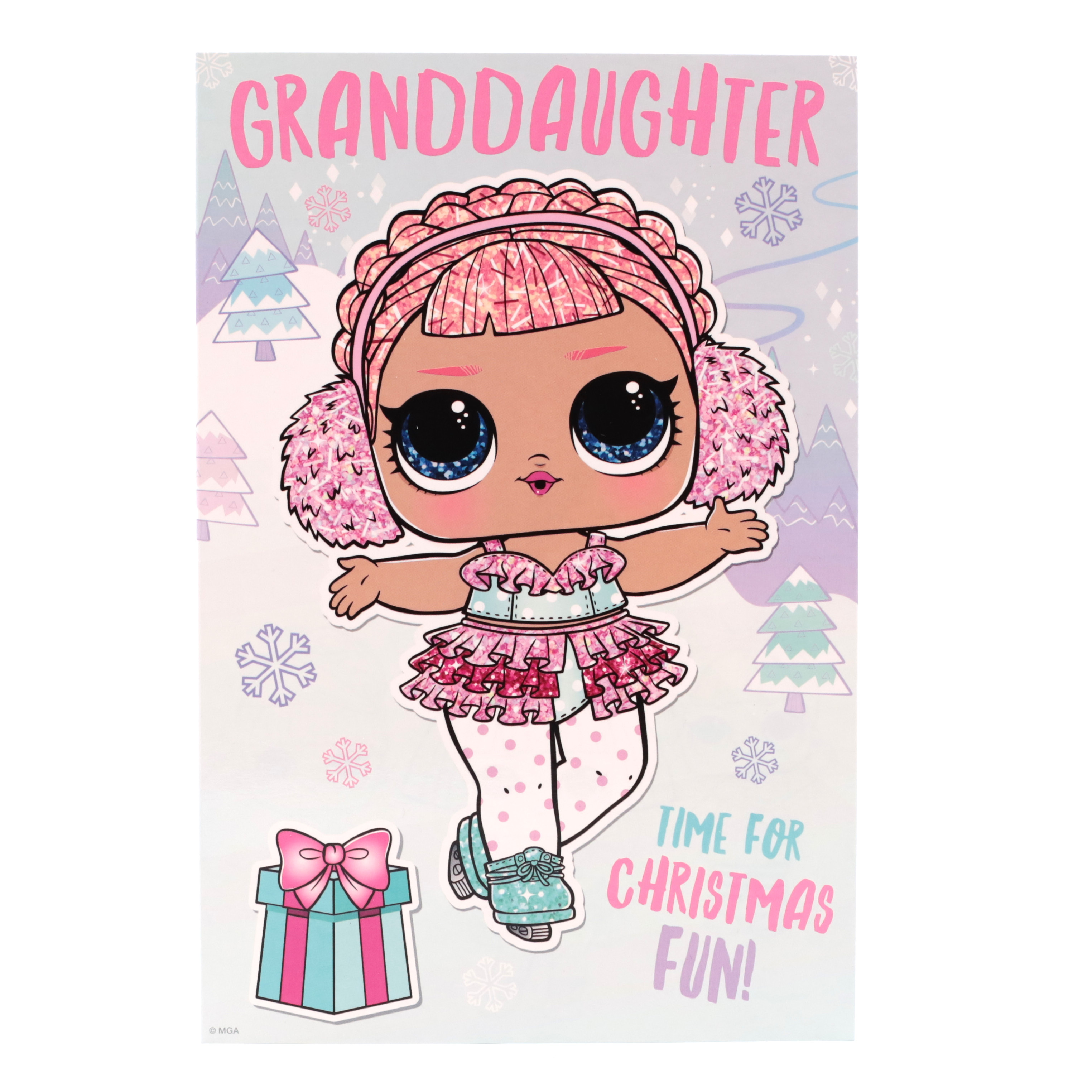 LOL Christmas Card - Granddaughter, Christmas Fun