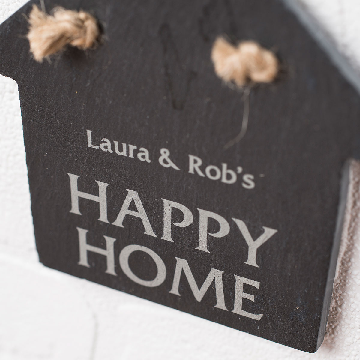 Personalised Engraved Small House-Shaped Slate Keepsake