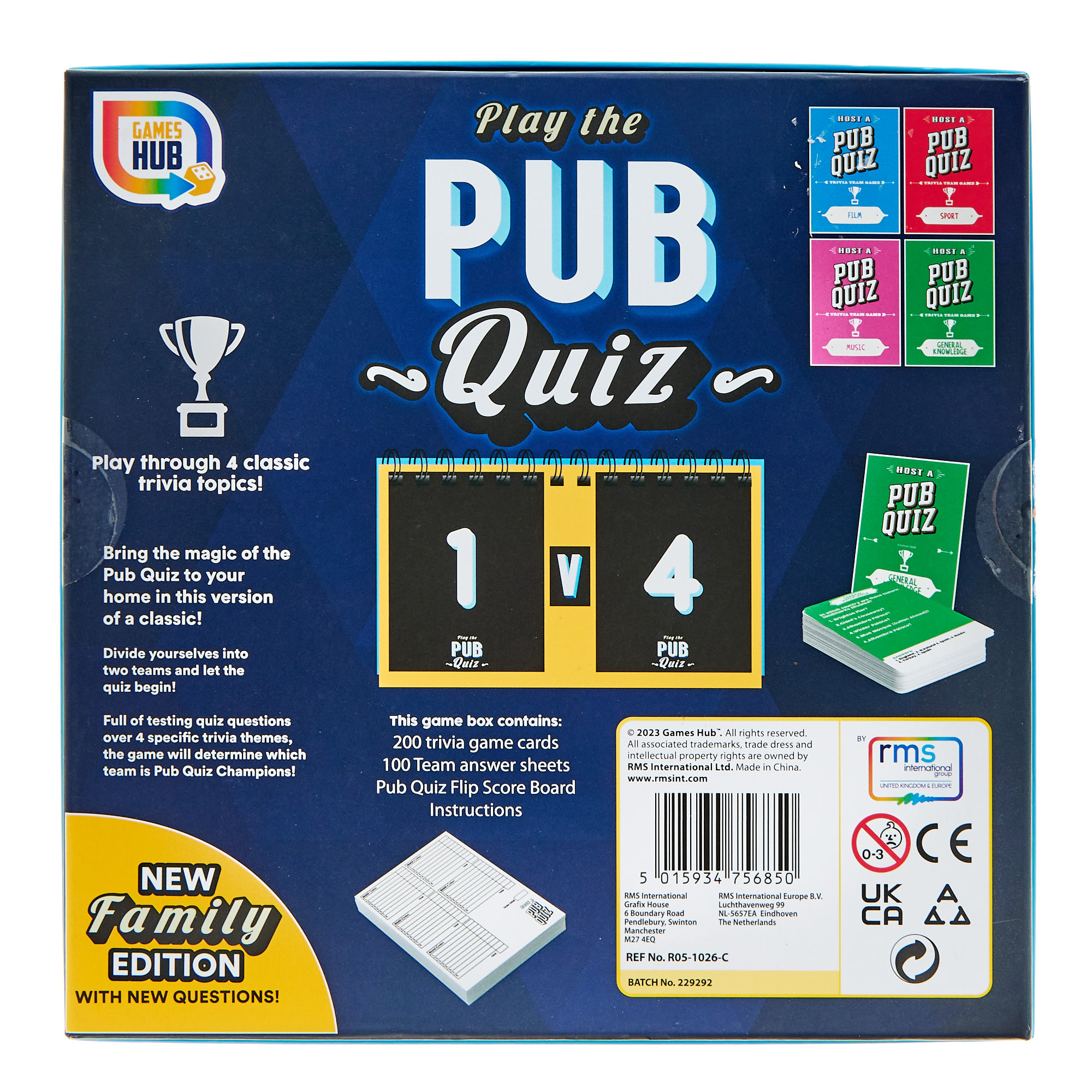 Family Pub Quiz Pack