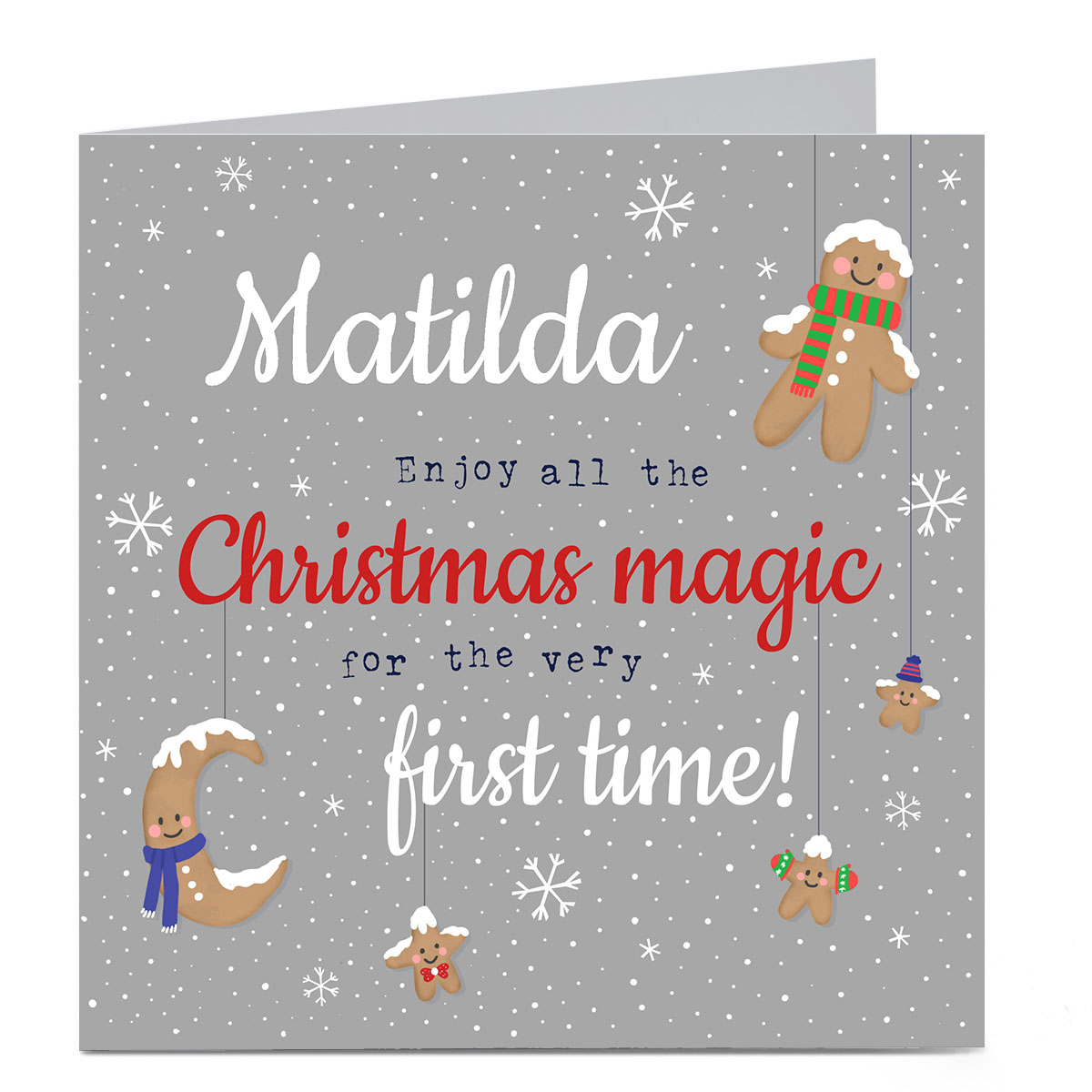 Personalised 1st Christmas Card - Christmas Magic 