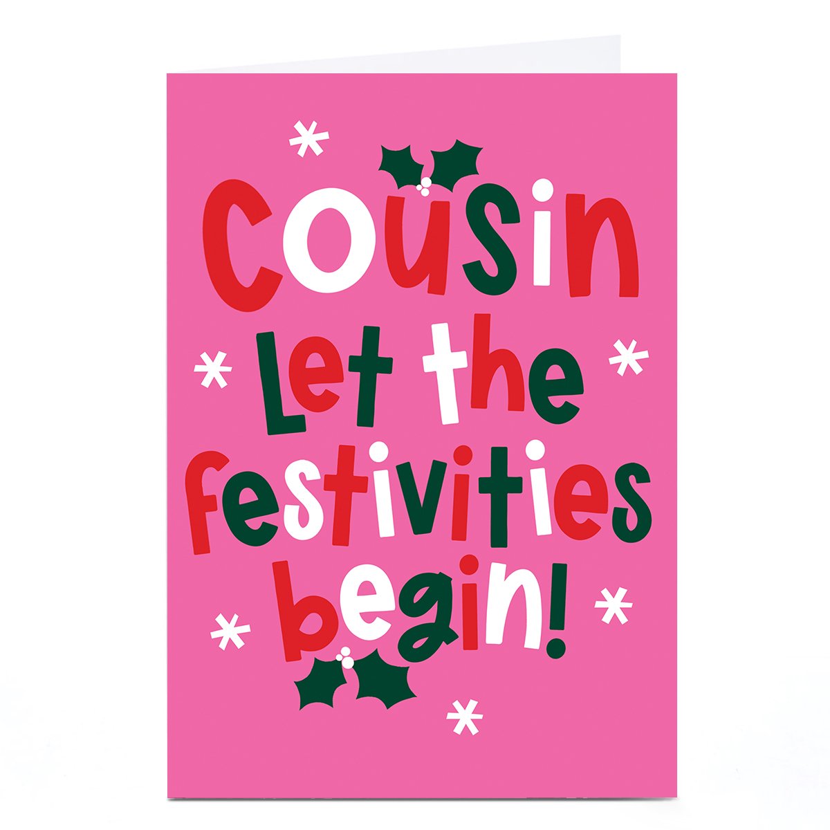 Christmas Card - Cousin Let The Festivities Begin