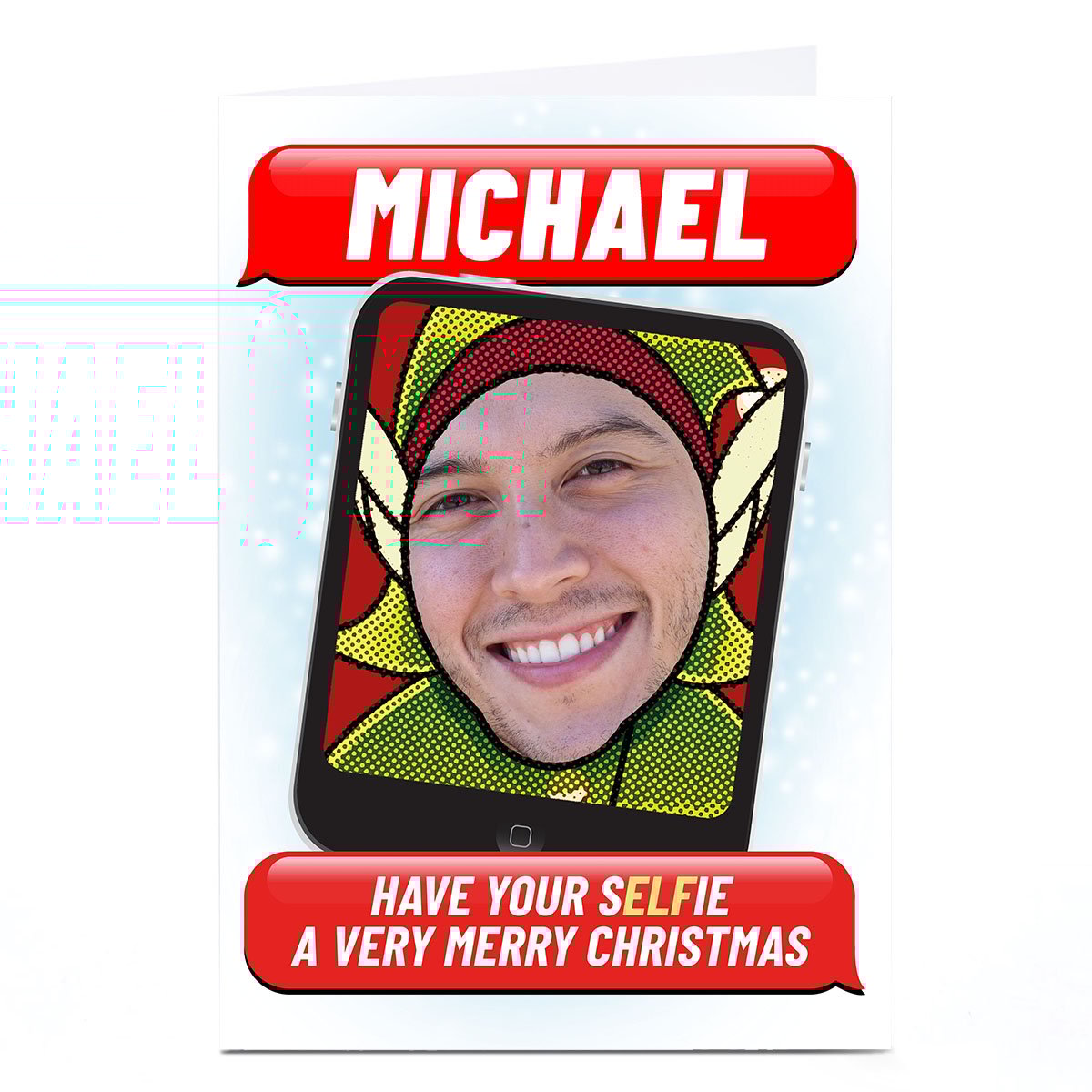 Personalised PG Quips Christmas Photo Card - Have Your Selfie