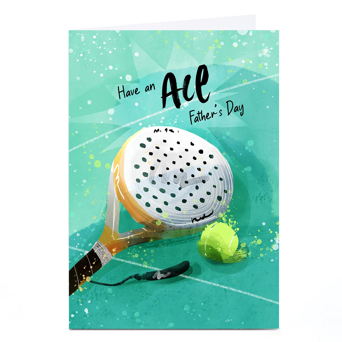 Father's Day Card - Ace Day Tennis Racket