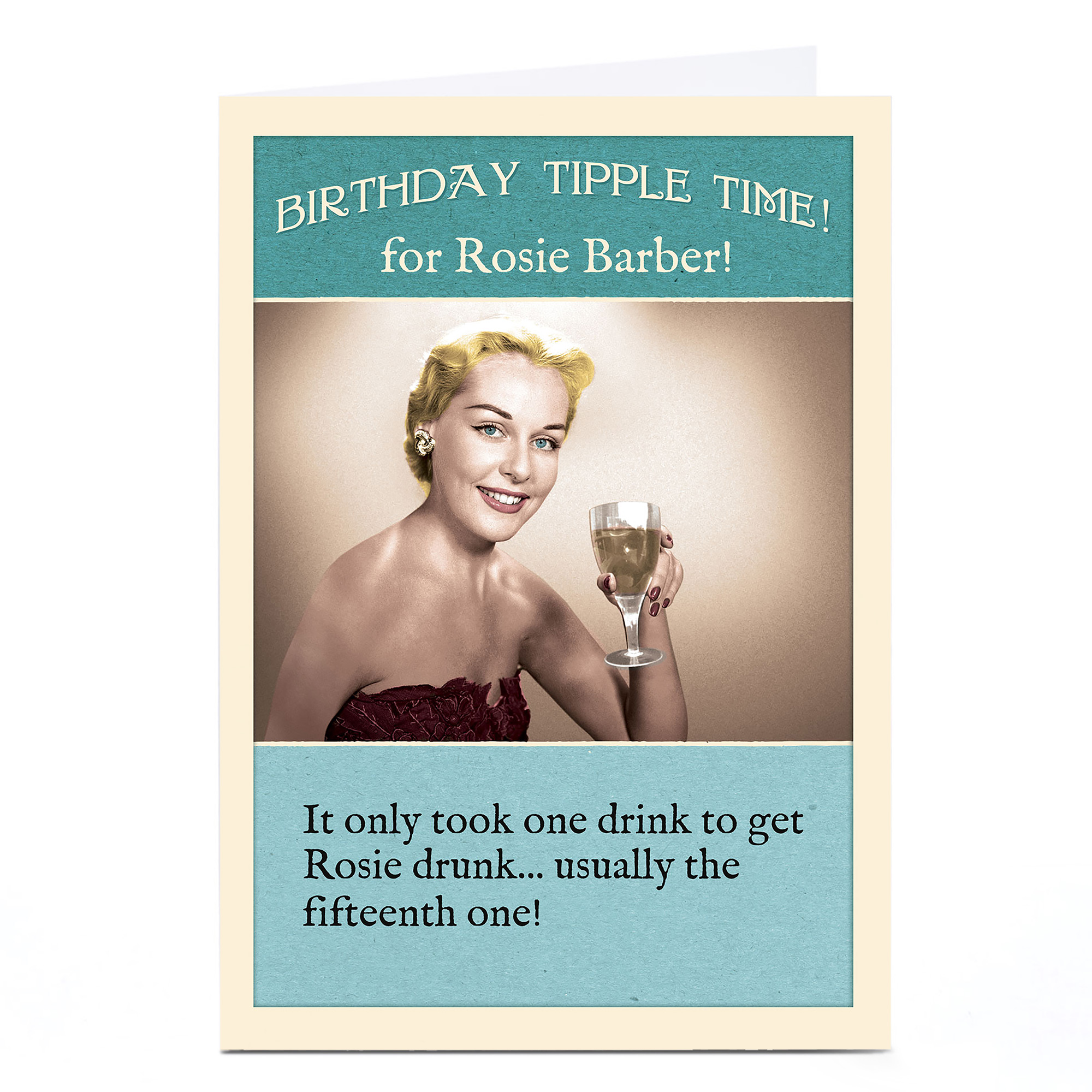 Personalised Madcap Manor Card - Birthday Tipple Time