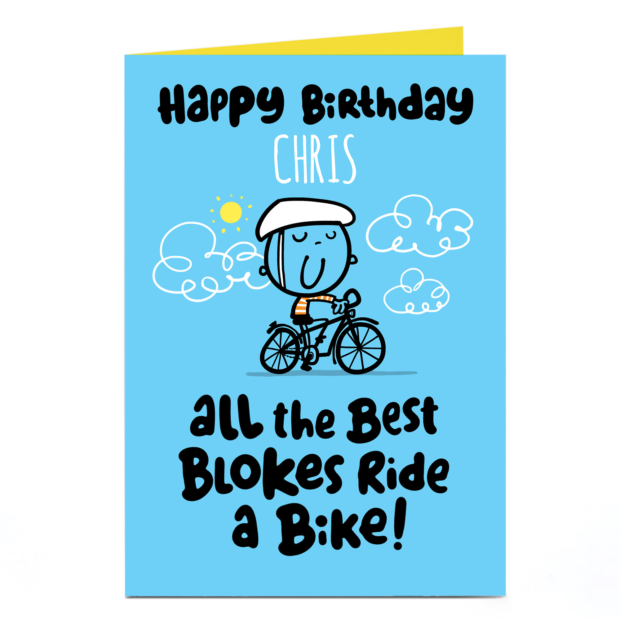 Personalised Fruitloops Birthday Card - Ride A Bike