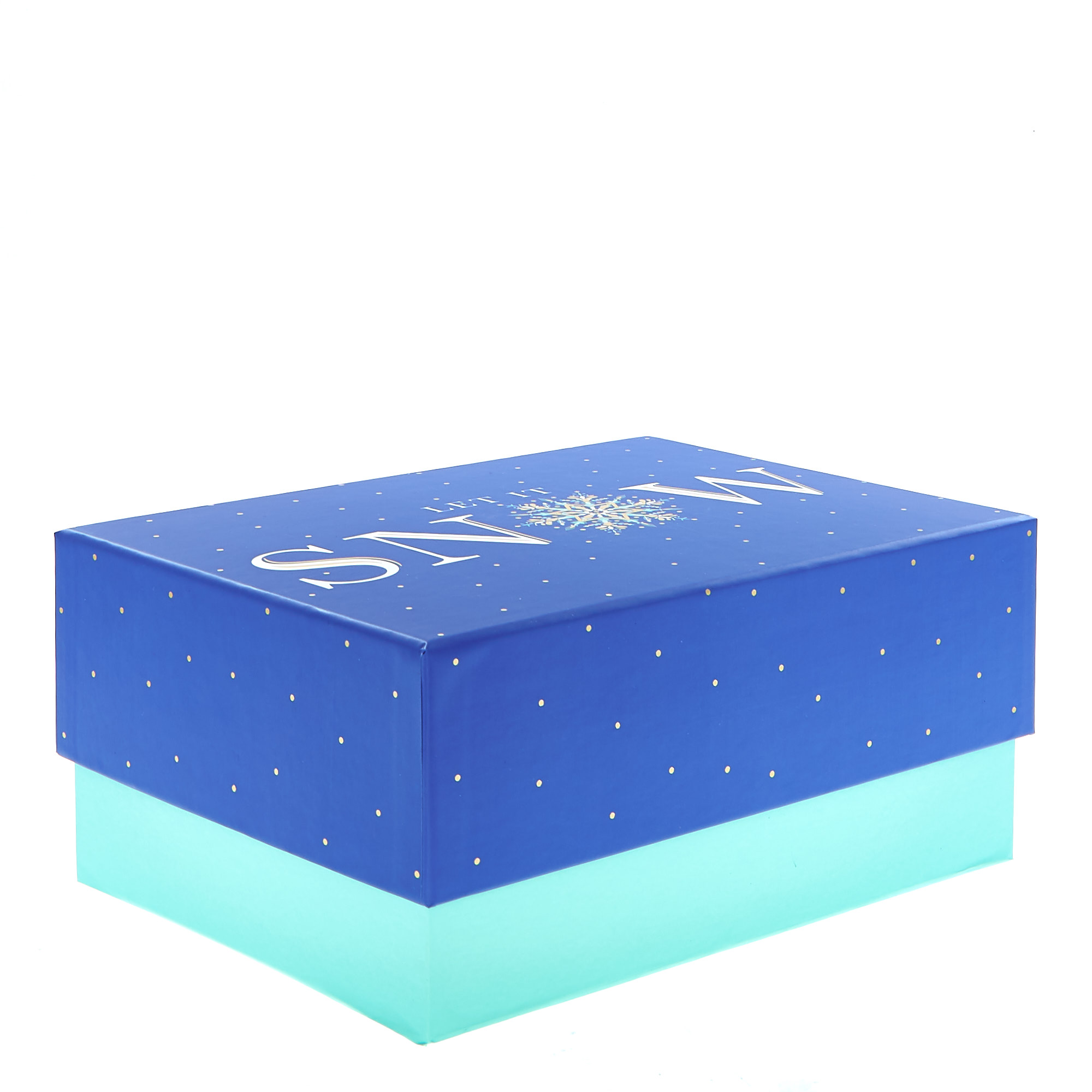 Blue Snowflakes Christmas Gift Boxes - Set Of 4