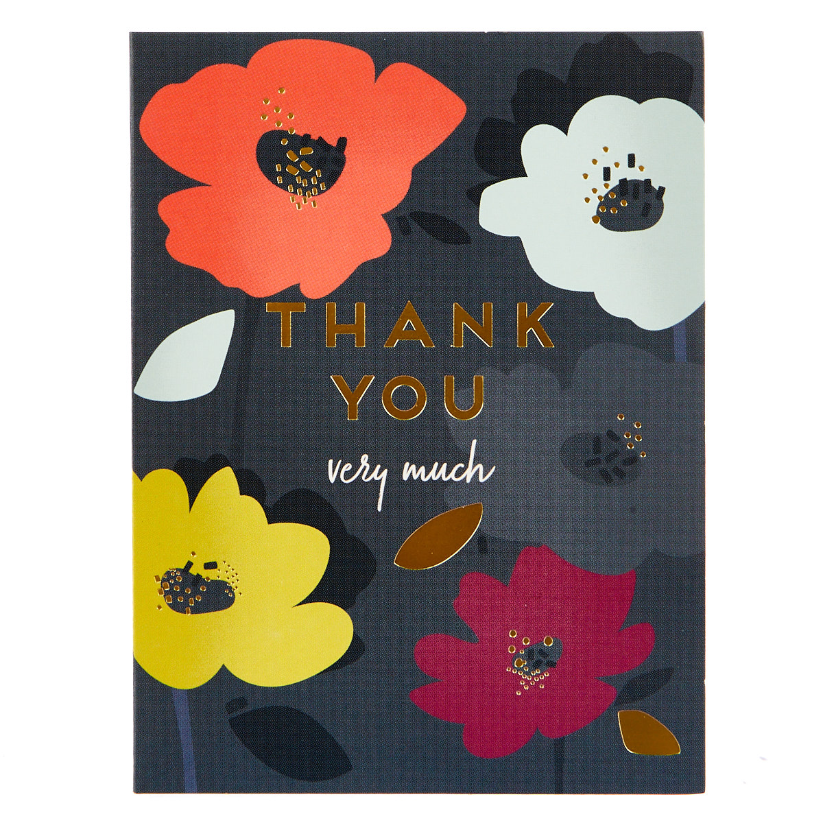 Thank You Very Much Cards, Floral - Pack of 12