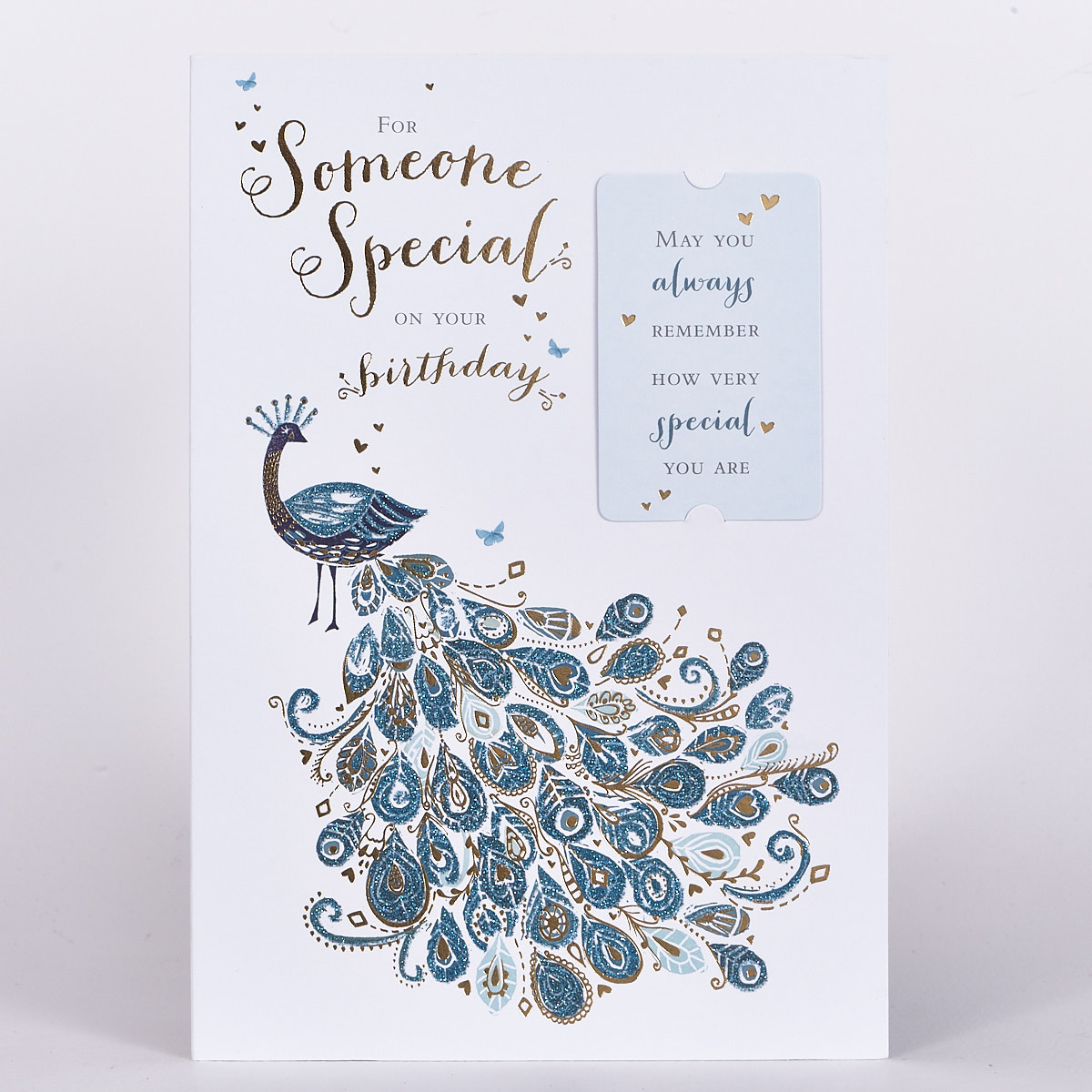 Signature Collection Birthday Card - Someone Special, Peacock