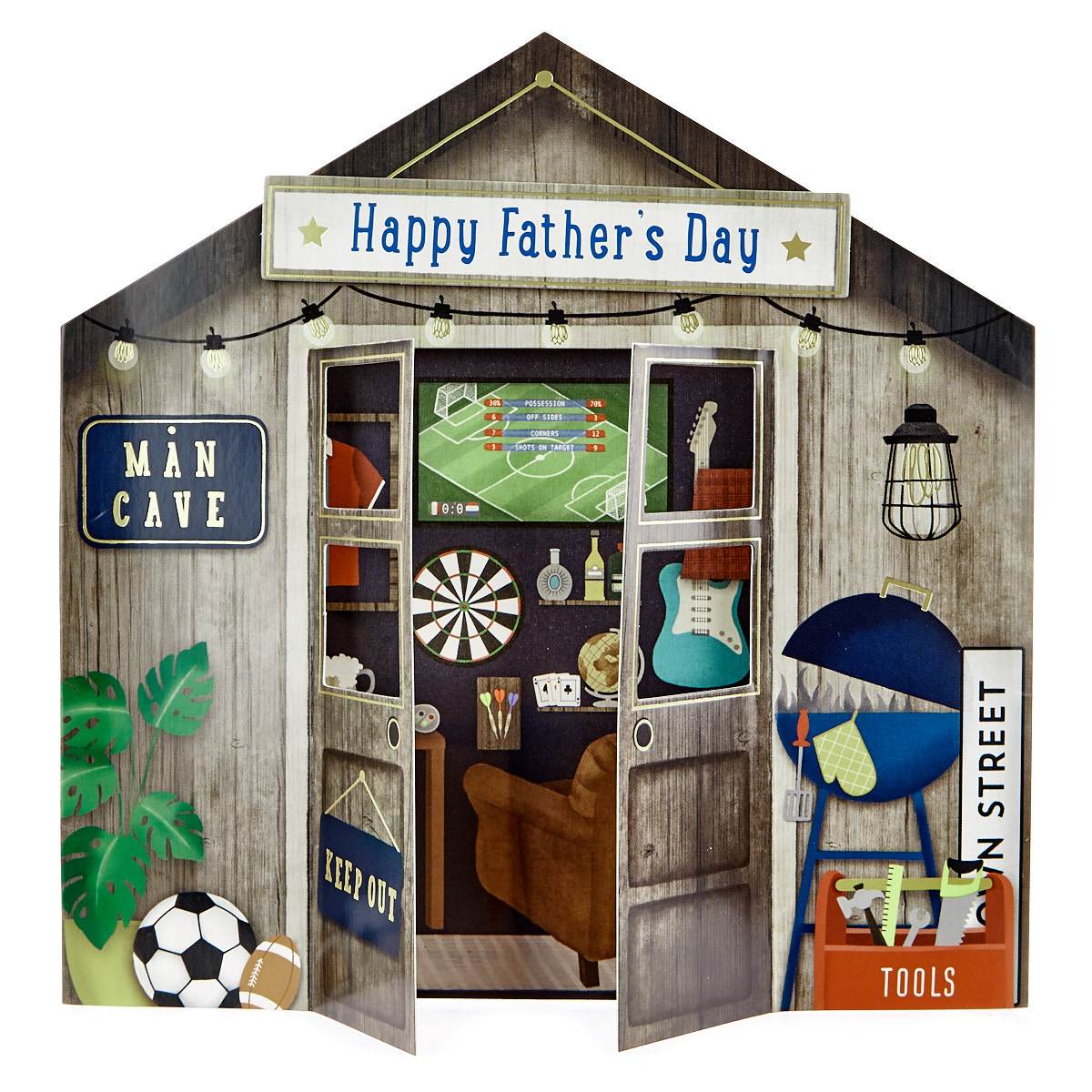 Exquisite Collection 3D Father's Day Card - Man Cave