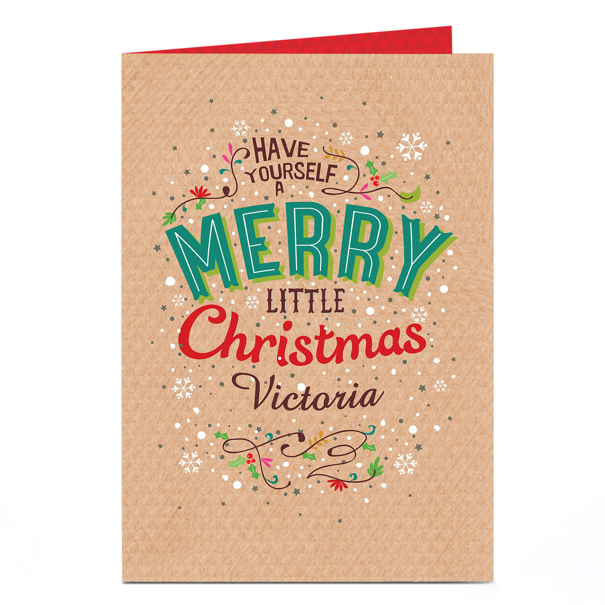 Personalised Christmas Card - Have Yourself A Merry Little Christmas
