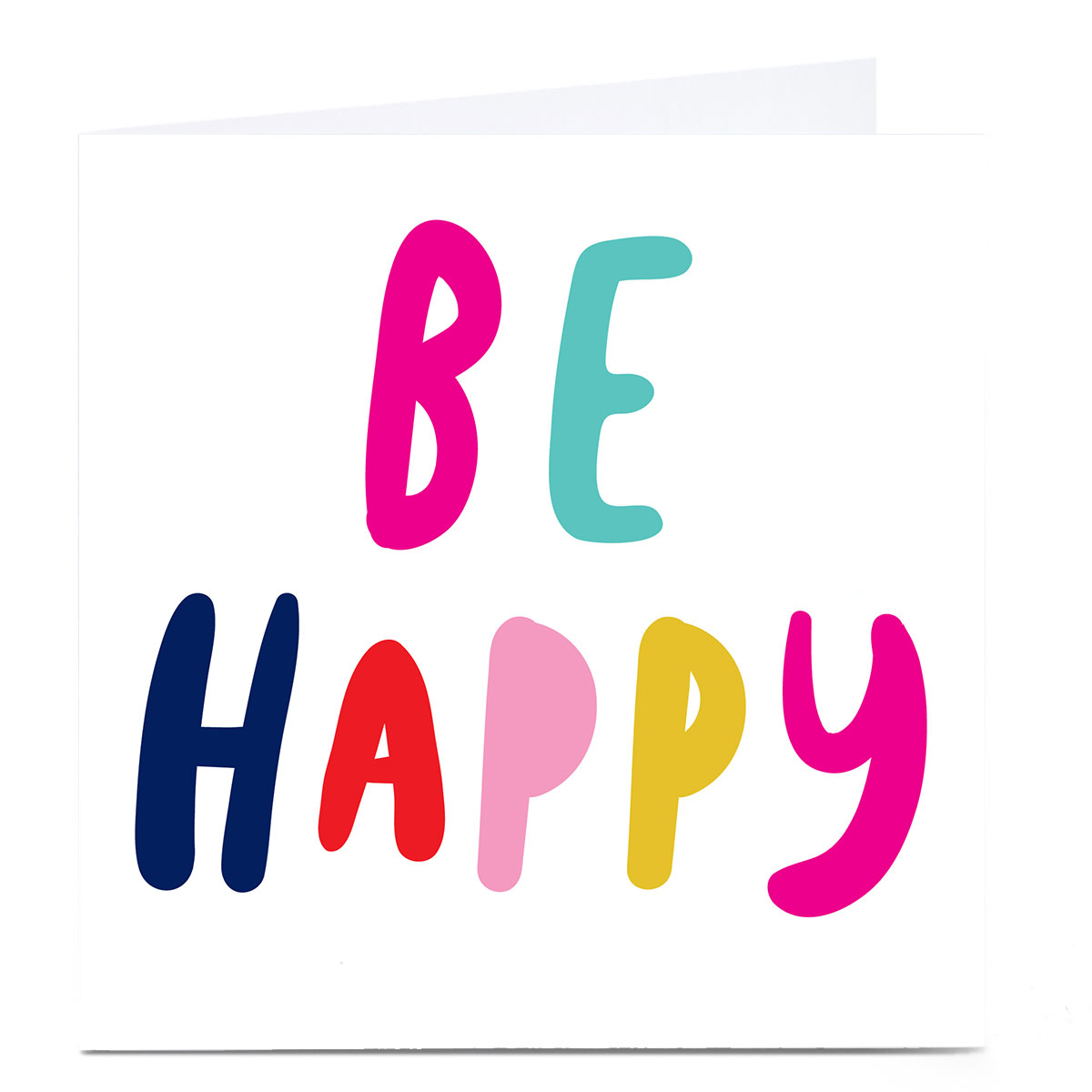 Personalised Hello Munki Card - Be Happy 