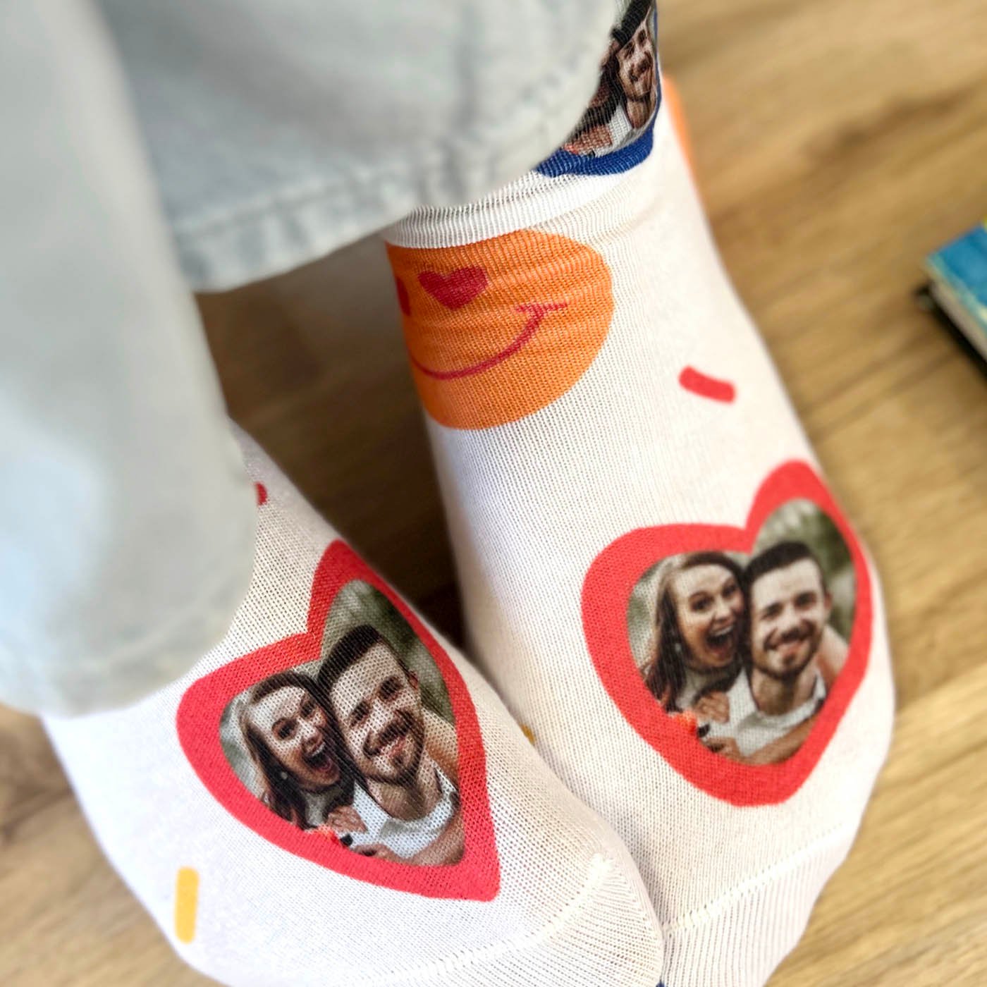 Personalised Photo Socks - Smiley Face