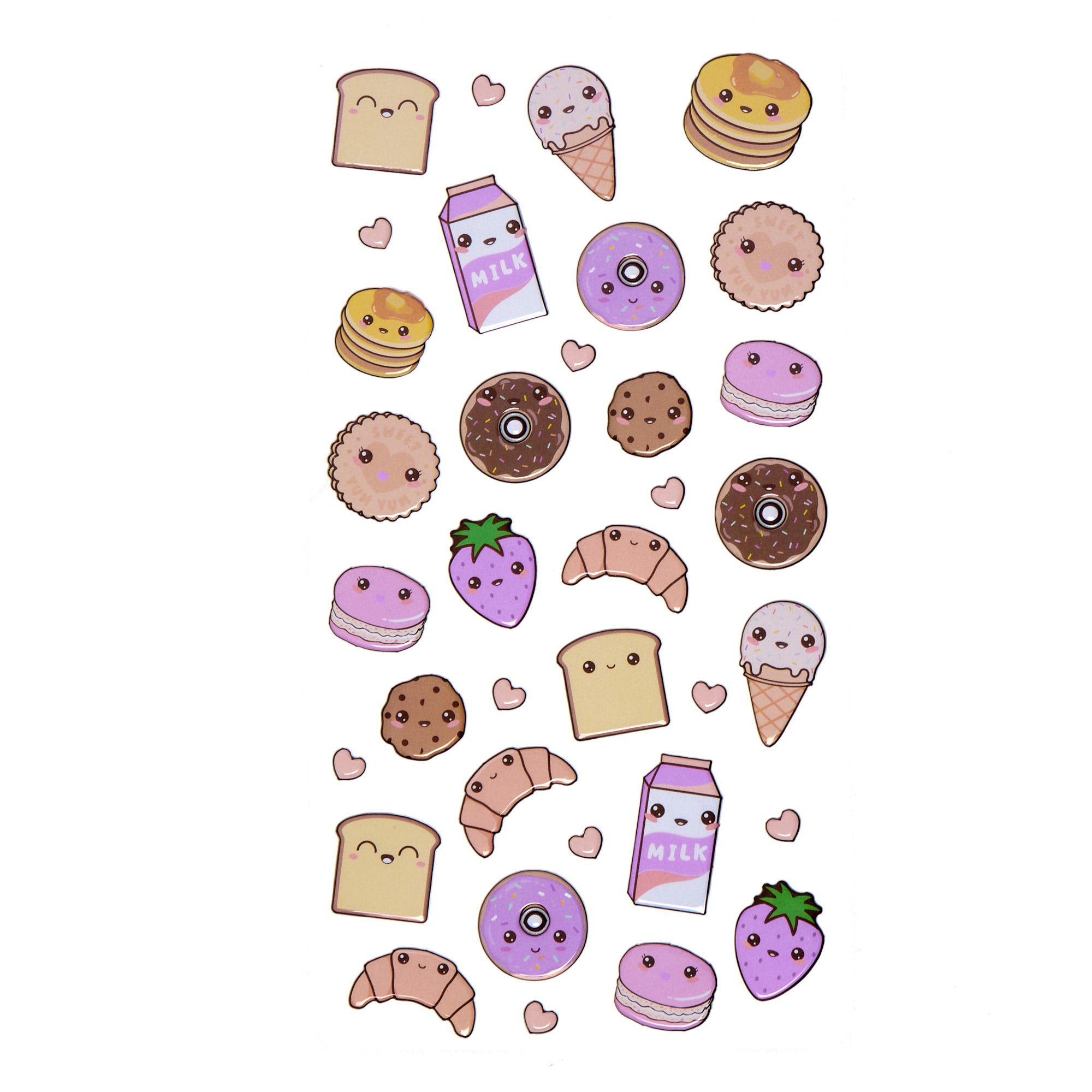 Patisserie Puffy Stickers - 1 Sheet
