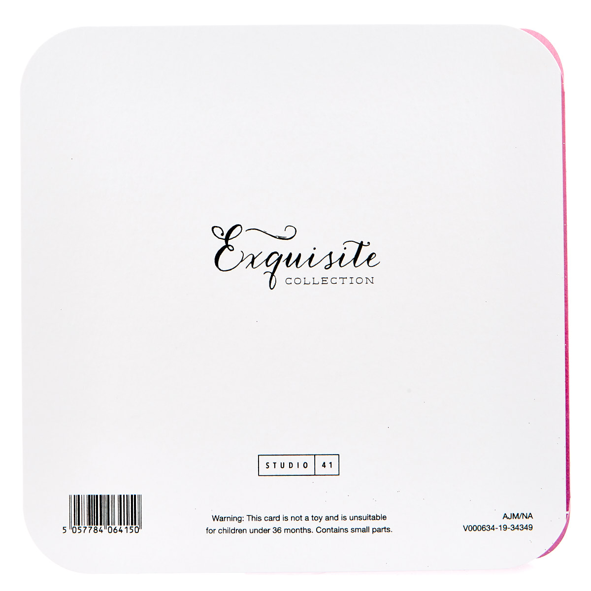 Exquisite Collection Valentine's Day Card - Special Wife, Pink & Gold