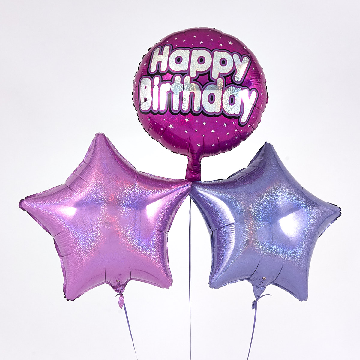 Pink Happy Birthday Balloon Bouquet - DELIVERED INFLATED!