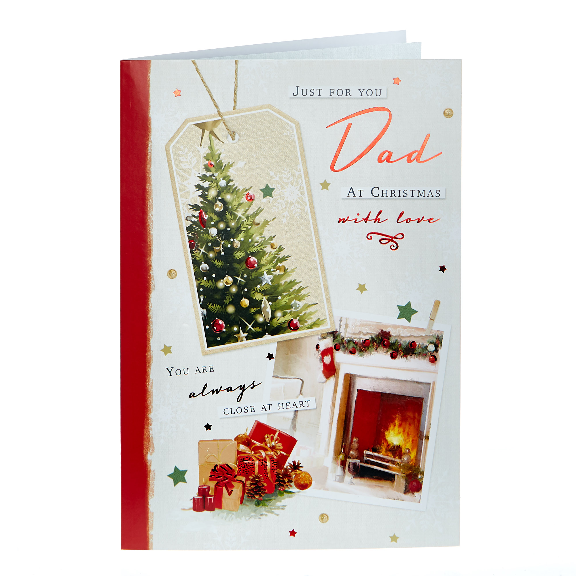 Christmas Card - Just For You Dad With Love