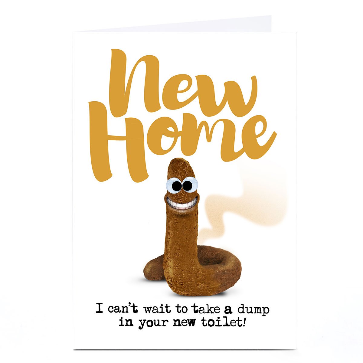 Personalised PG Quips New Home Card - Dump In Your New Toilet!