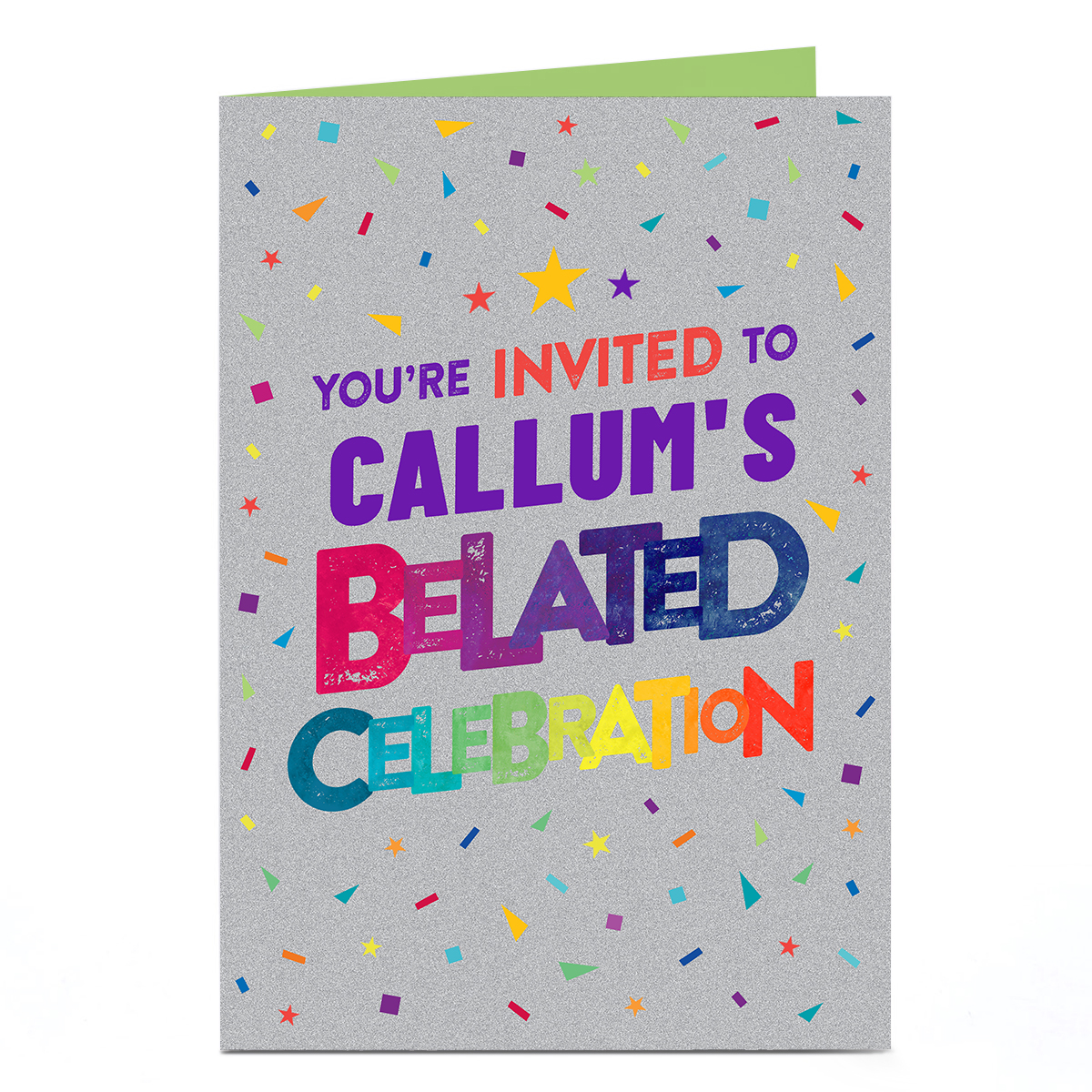 Personalised Birthday Invitation - Belated Invitation