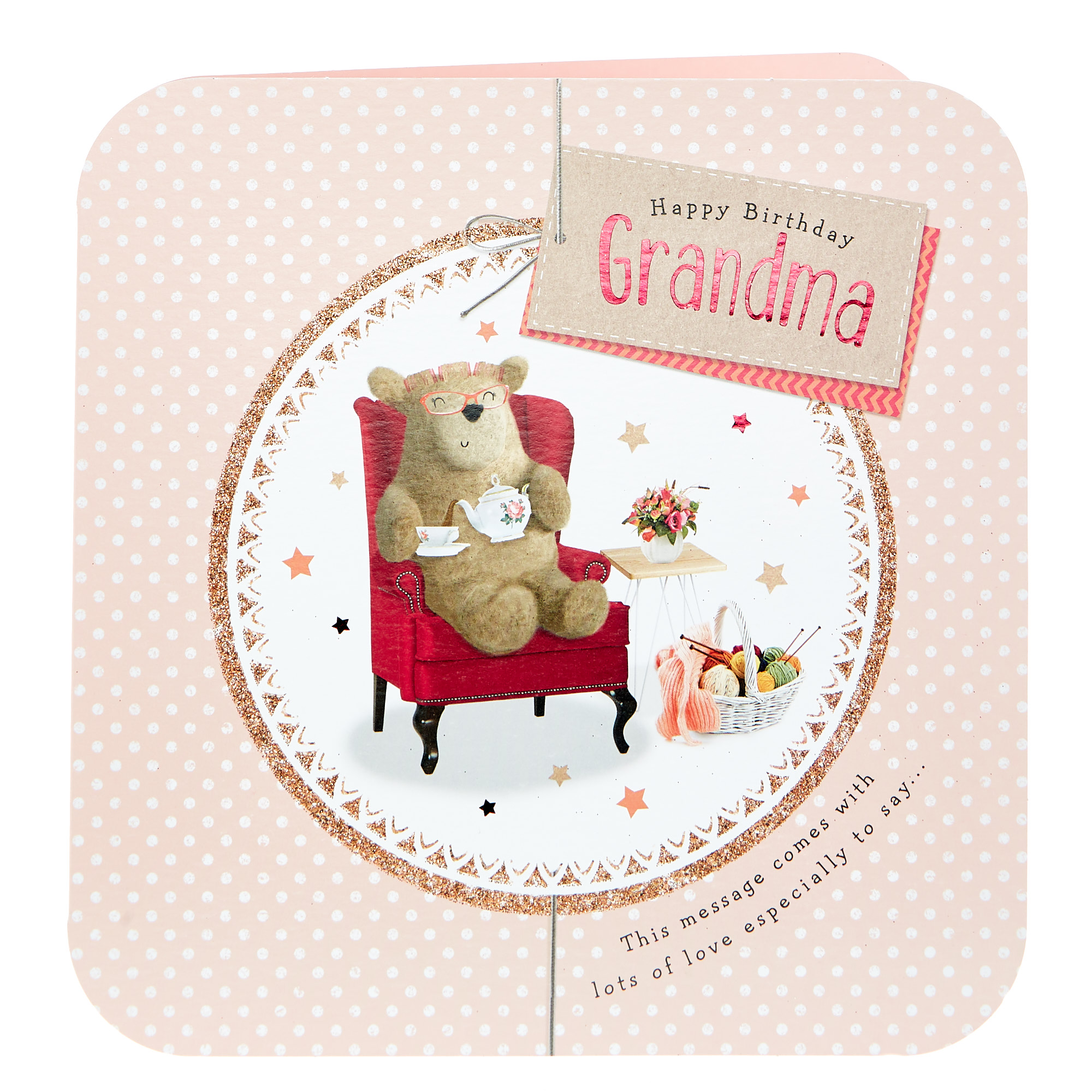 Platinum Collection Birthday Card - Grandma Bear