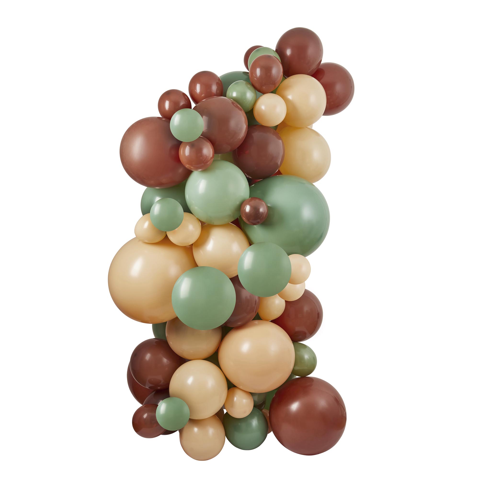 Sage Green, Nude & Brown Balloon Arch Kit 